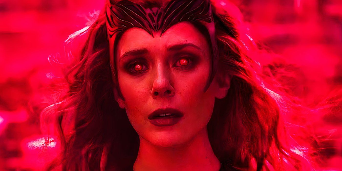 Wanda Maximoff realizing her full power as the Scarlet Witch in WandaVision