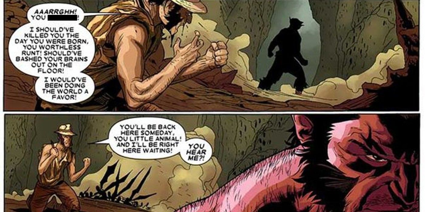 wolverine meets his dad in hell