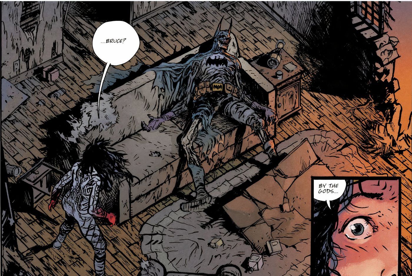 Mulher Maravilha Dead Earth #1 com Dead Batman