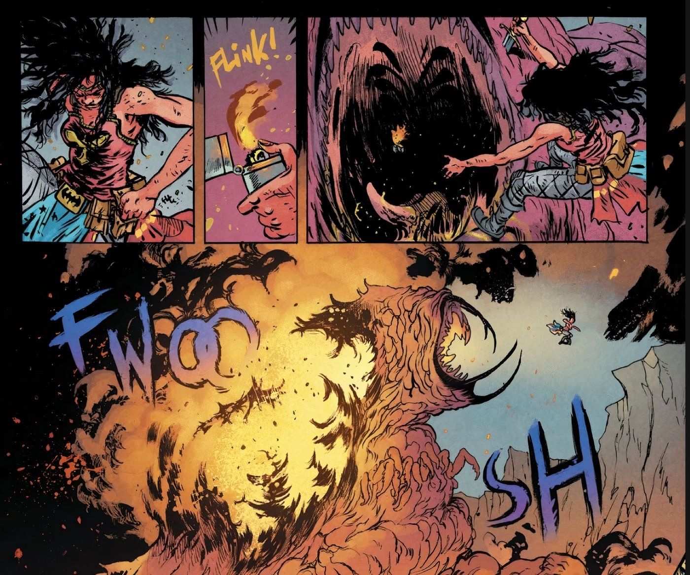 Mulher Maravilha Dead Earth #2 Diana e luta de monstros parte 2