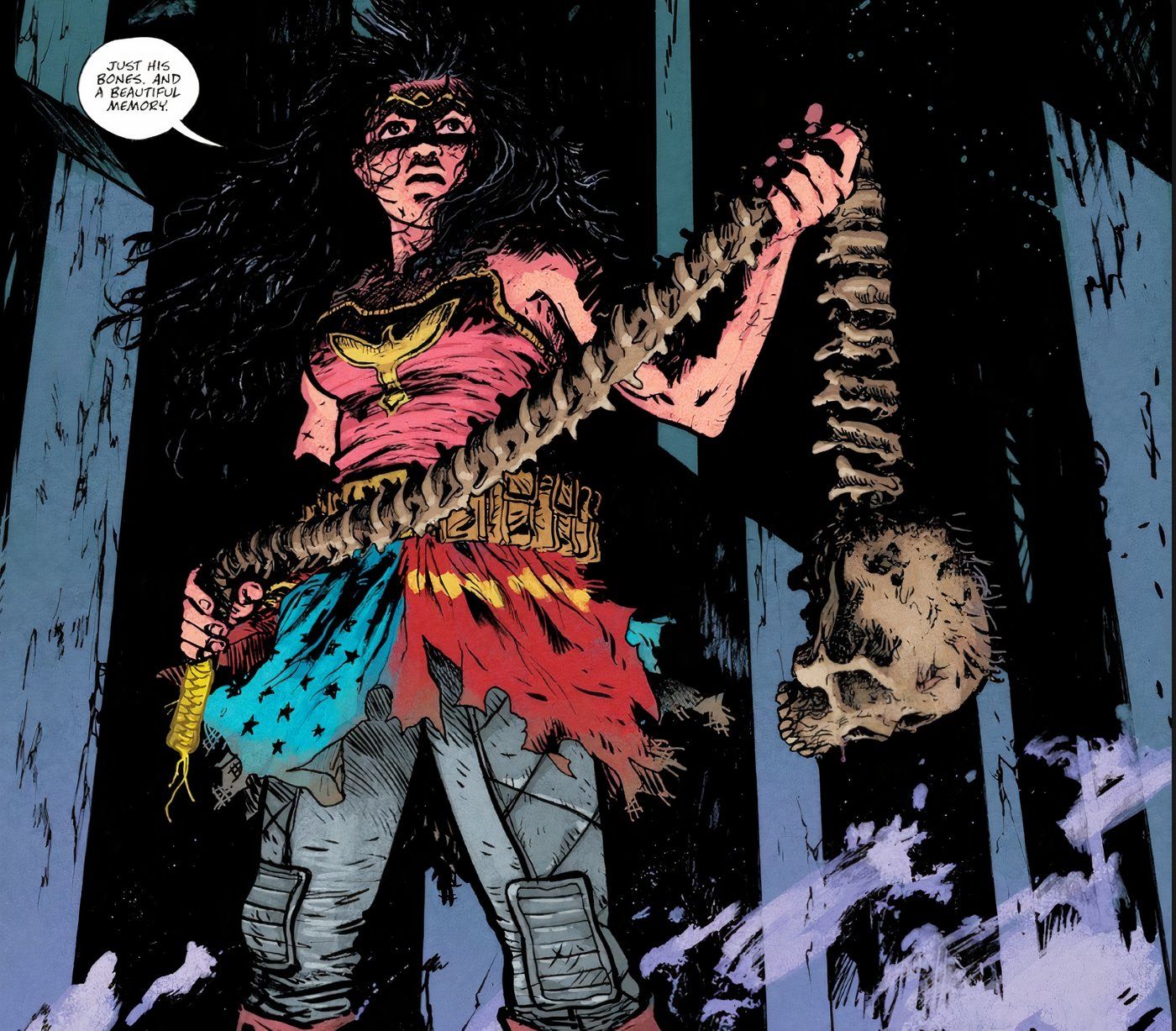 Mulher Maravilha Dead Earth #3 Dead Superman remoção da espinha 2