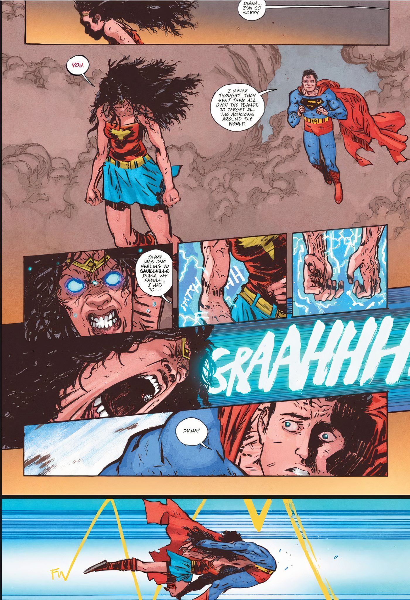 Mulher Maravilha Dead Earth #3 Mulher Maravilha vs Superman