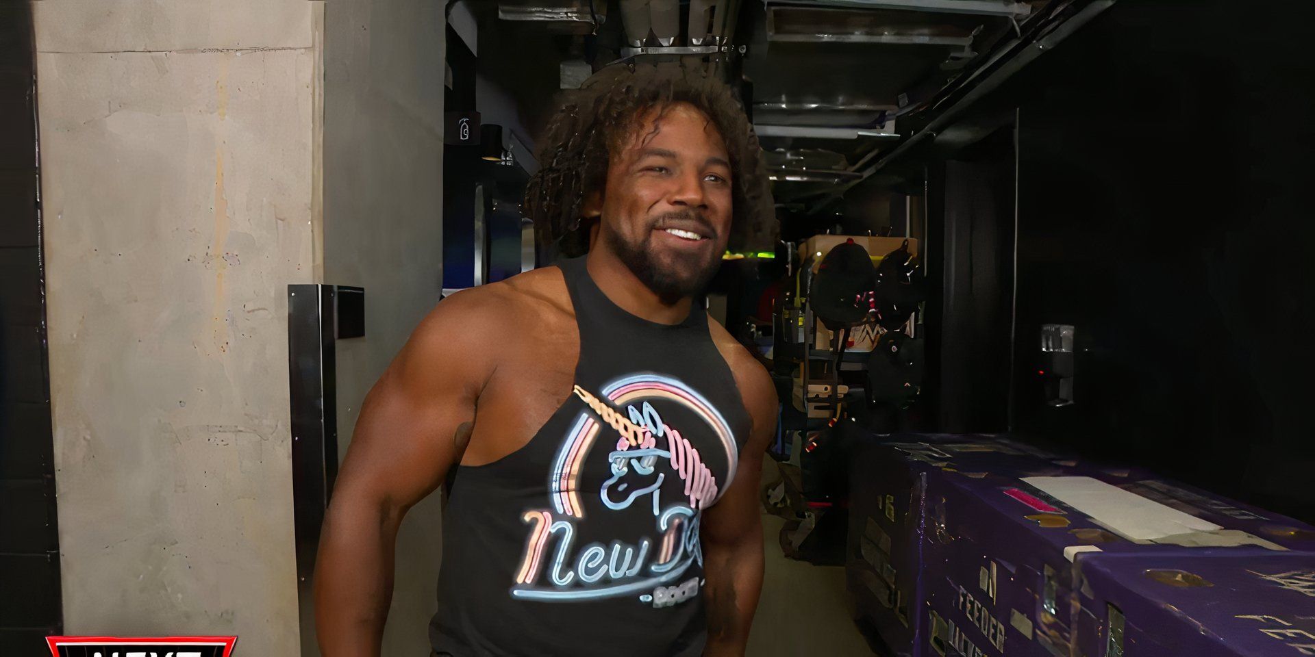 Xavier Woods on Raw backstage August 2024