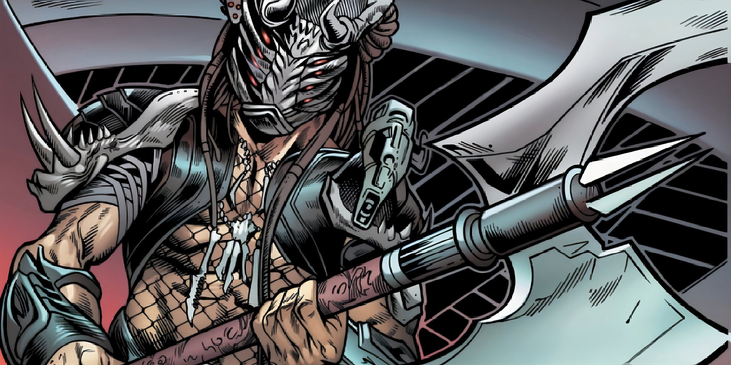 The Yautja Prince brandishes his axe before the hunt for vibranium.