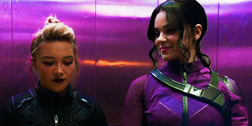 Yelena Belova and Kate Bishop becoming friends in Hawkeye