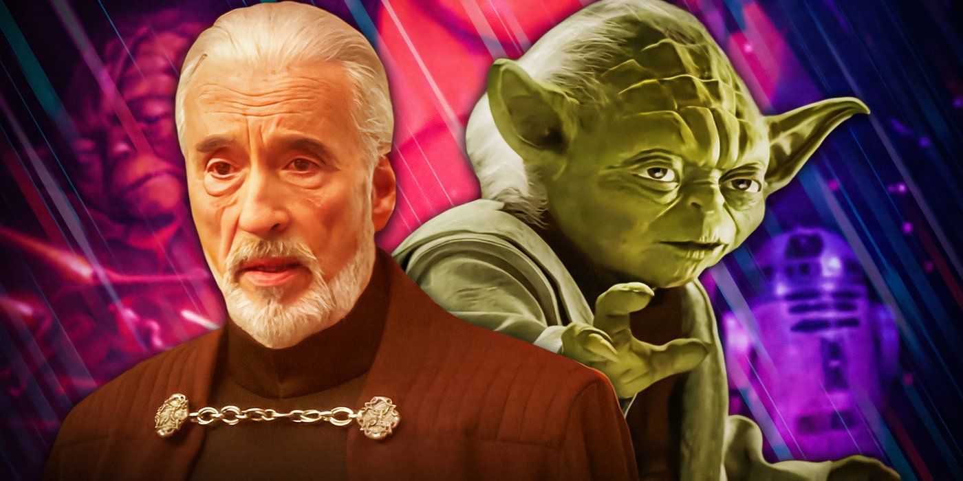 Yoda and Dooku from Star Wars