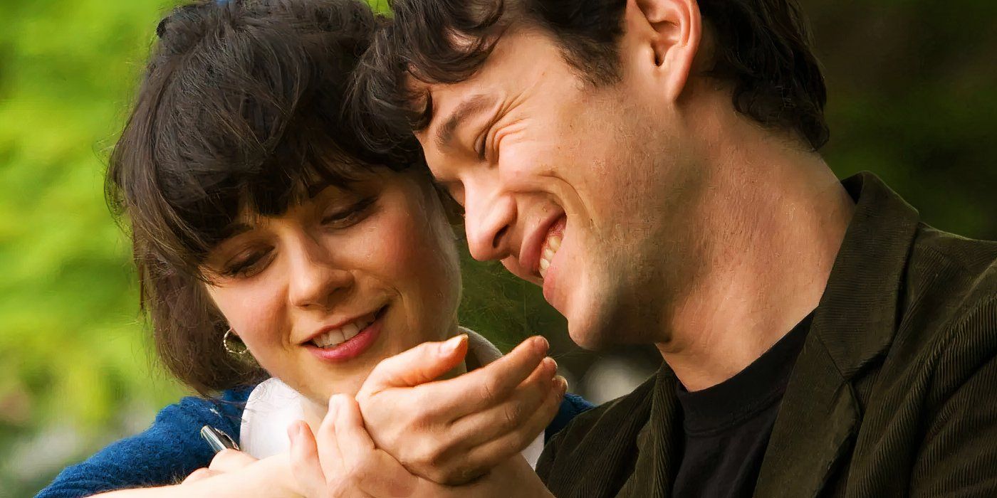 Zooey Deschanel como Summer Finn com Joseph Gordon-Levitt em 500 Dias de Verão