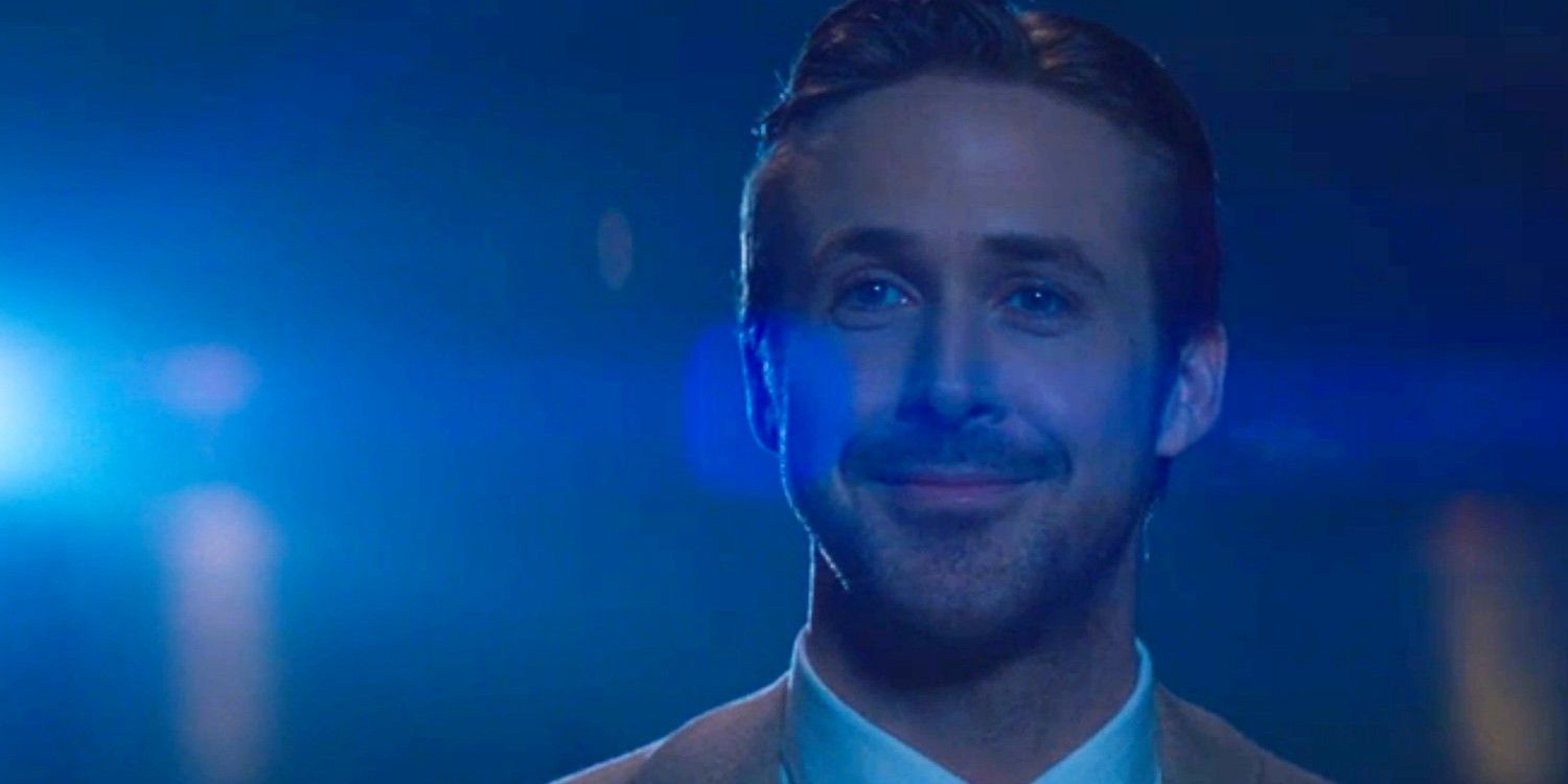 Ryan Gosling as Sebastian smiling in La La Land