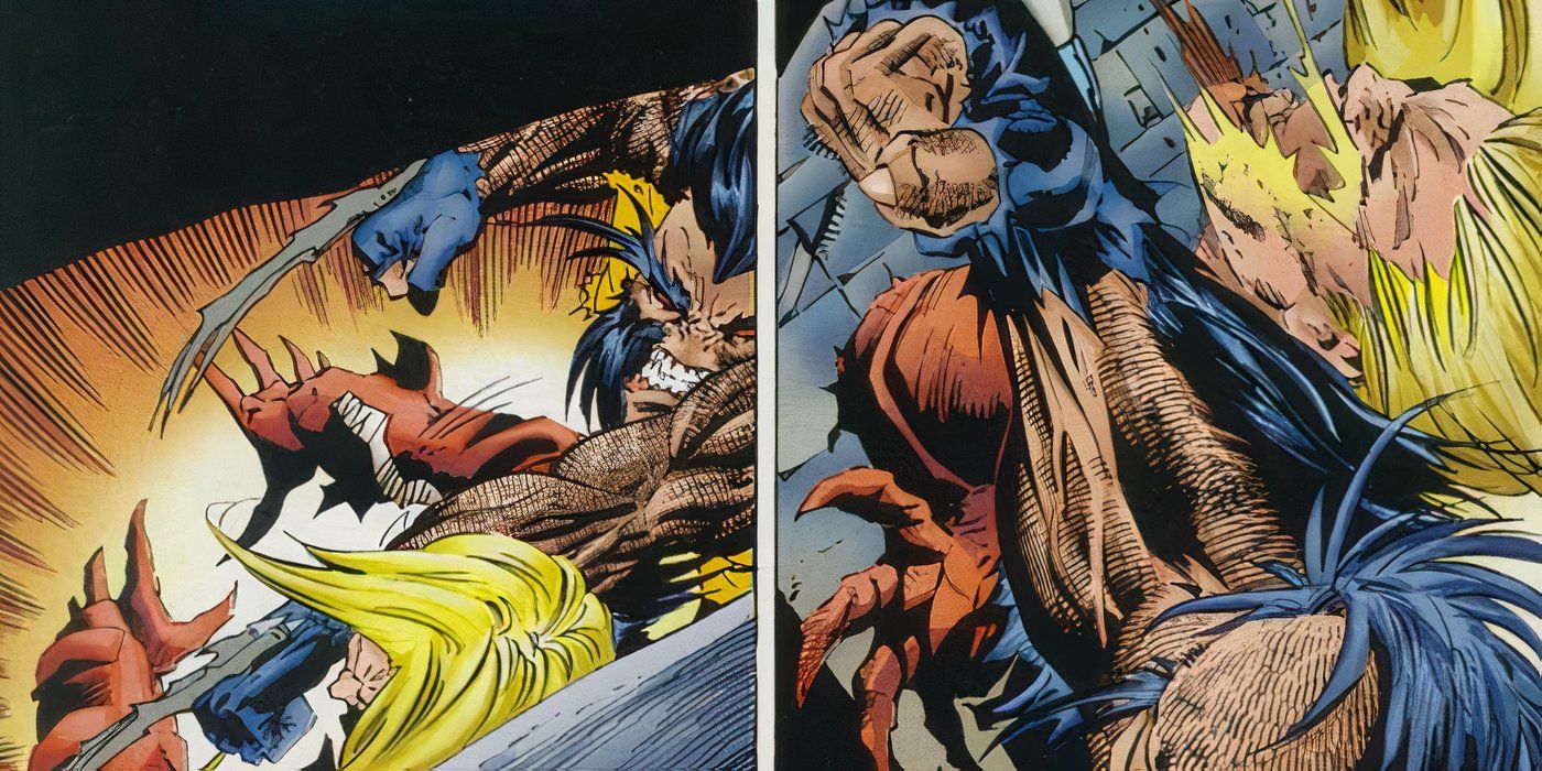 Feral Wolverine atacando e matando Genesis.