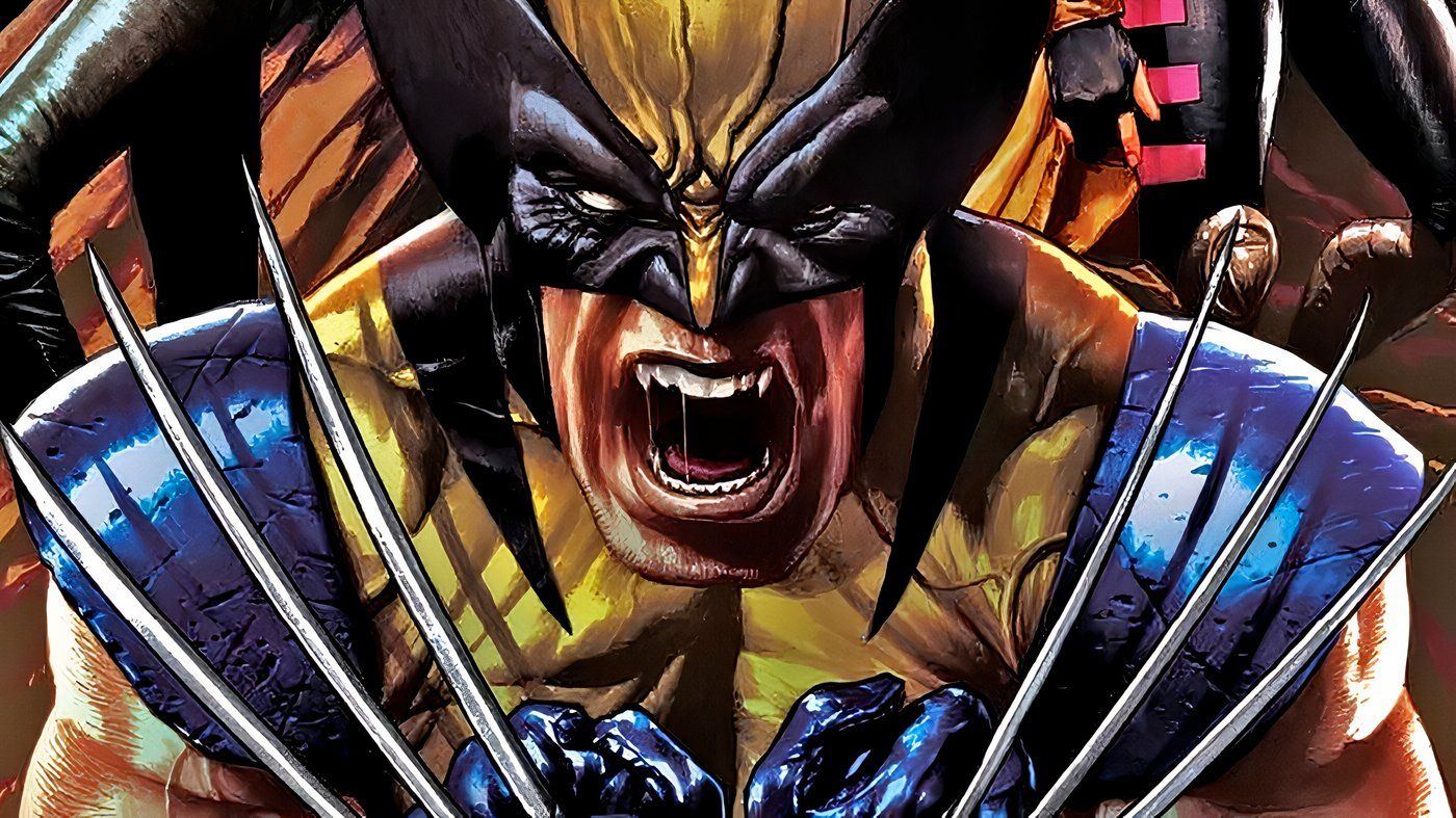 Wolverine screaming while brandishing his claws.