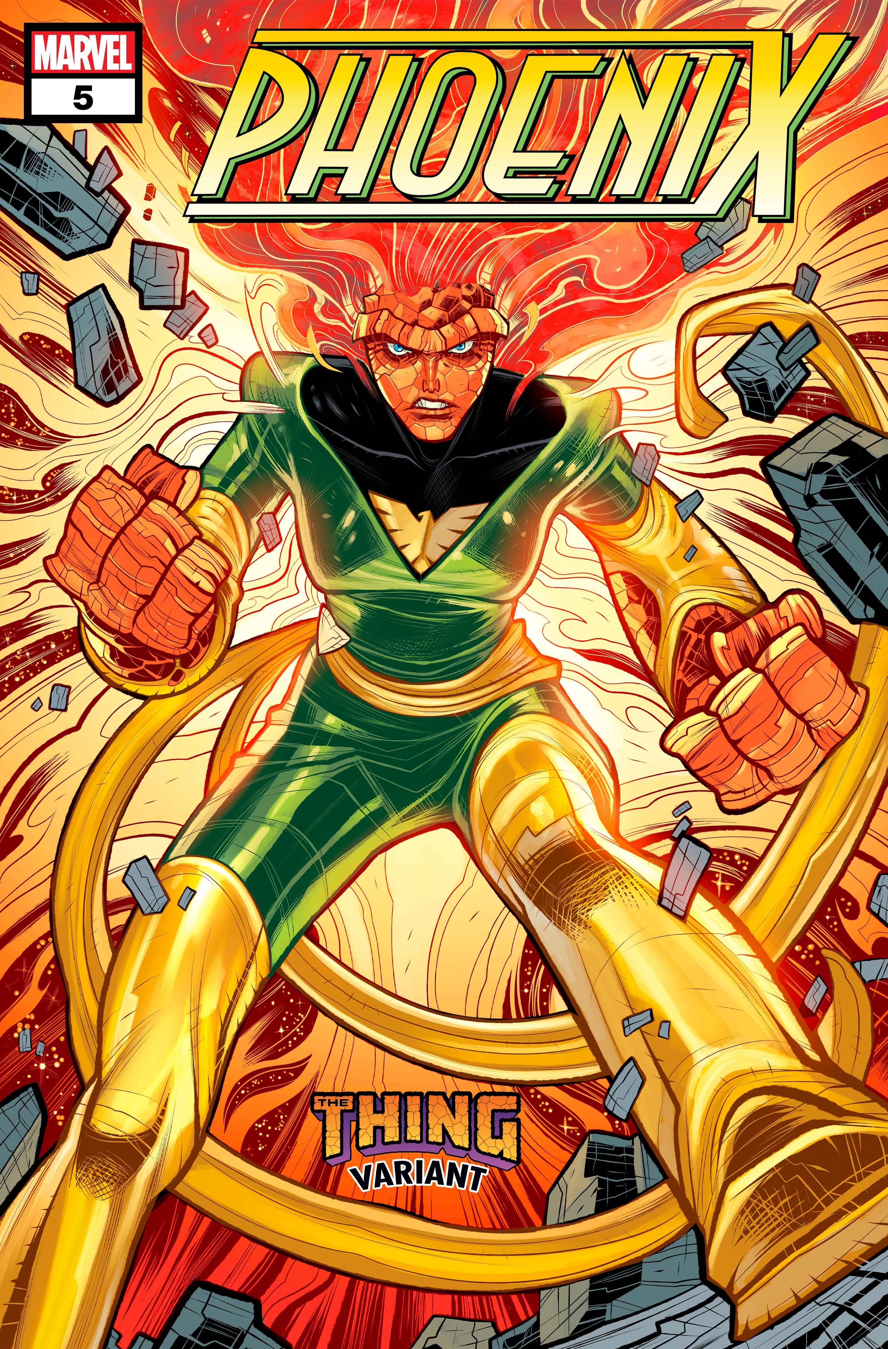 Fênix #5 A Coisa! Capa variante de Elizabeth Torque com o híbrido impetuoso e rochoso Jean Grey/Ben Grimm