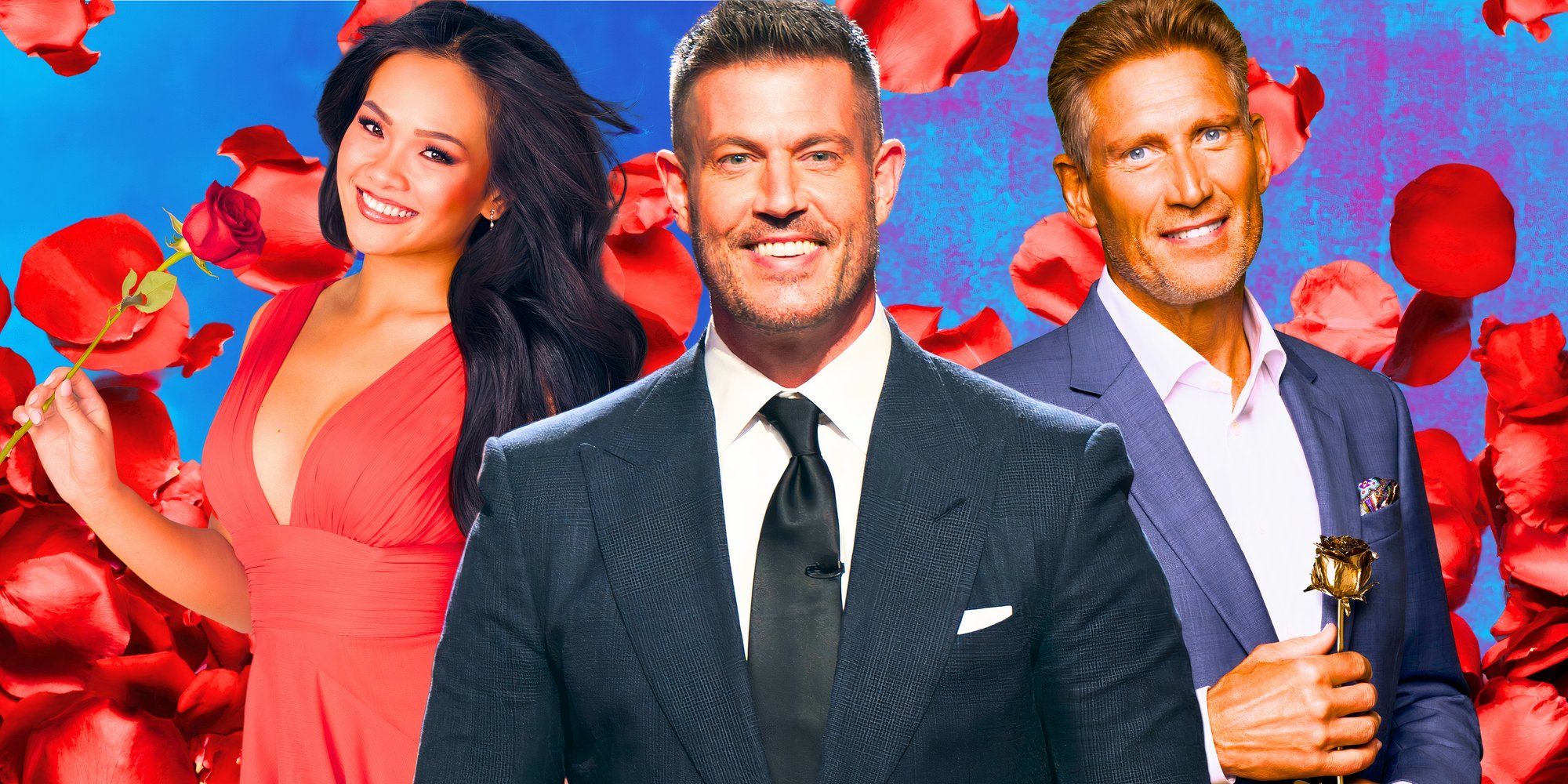   imagem de Jesse palmer na frente com jenn tran e gerry turner atrás dele