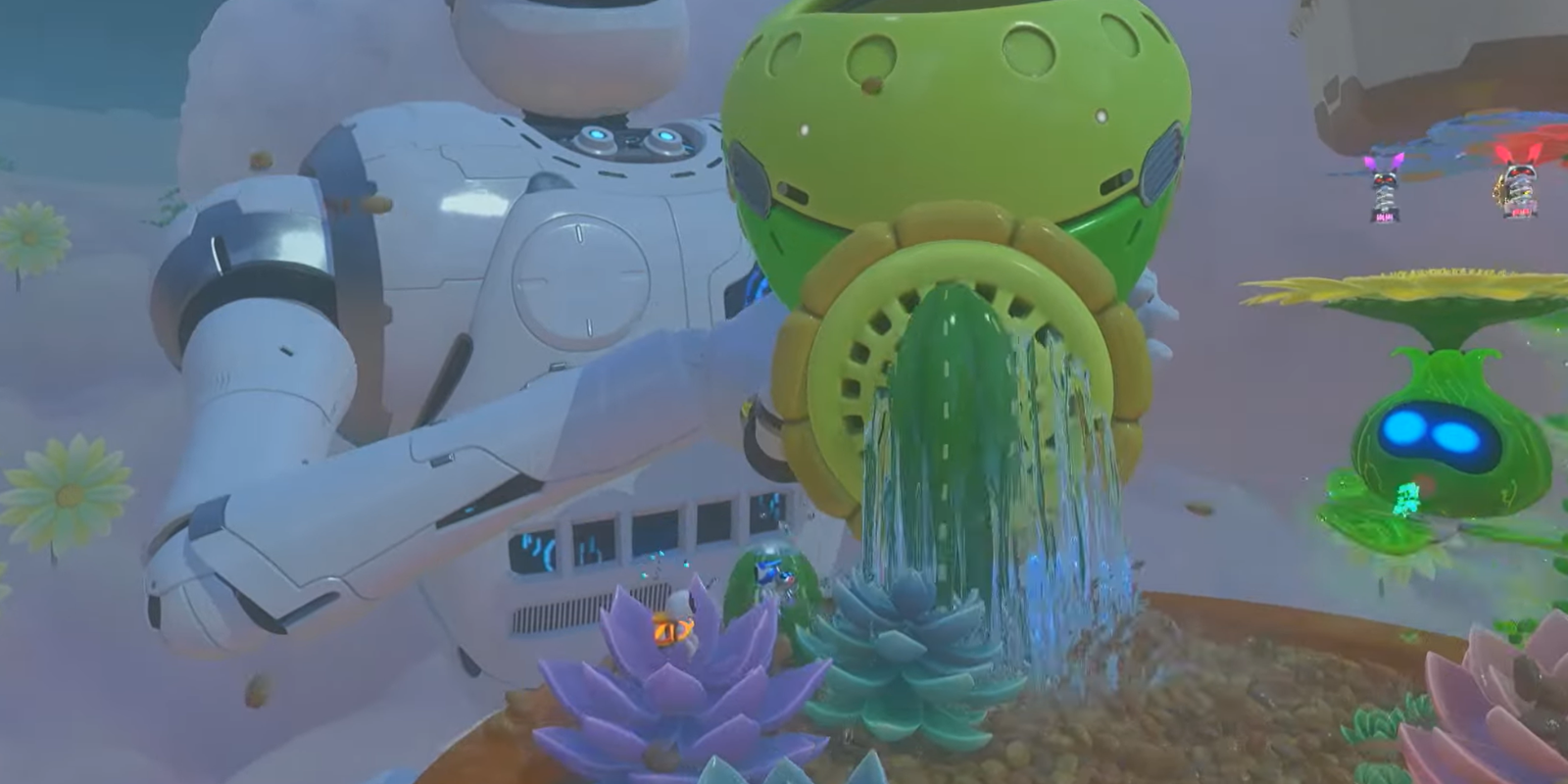 La ubicación de Astro Bot Balloon Breeze Bot está escondida dentro de una flor