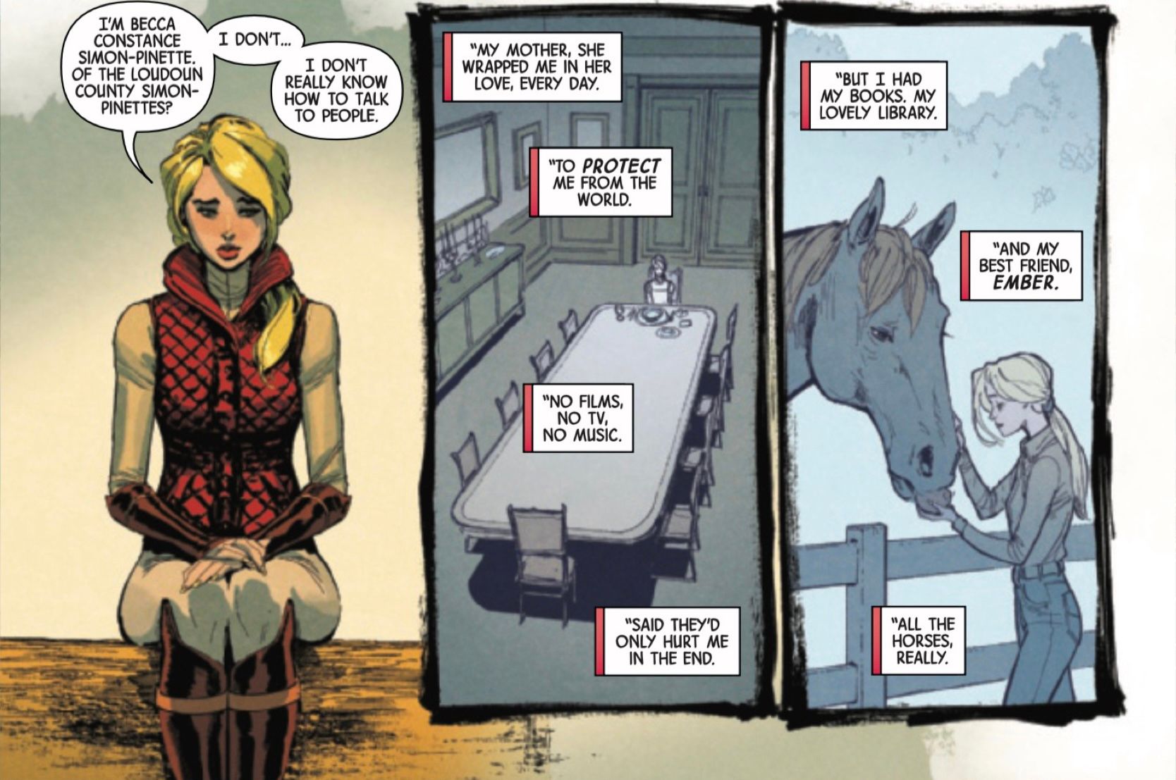 INVISIBLE X-MEN #3 Calico's haunting origin begins with a completely sheltered home life