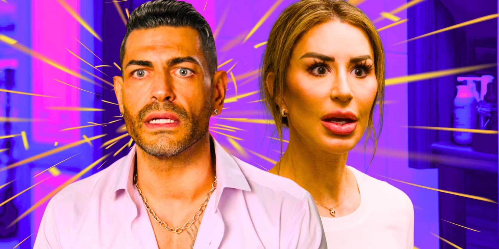 90 Day Fiancé's Sarper Güven and Shekinah Garner ook stunned.