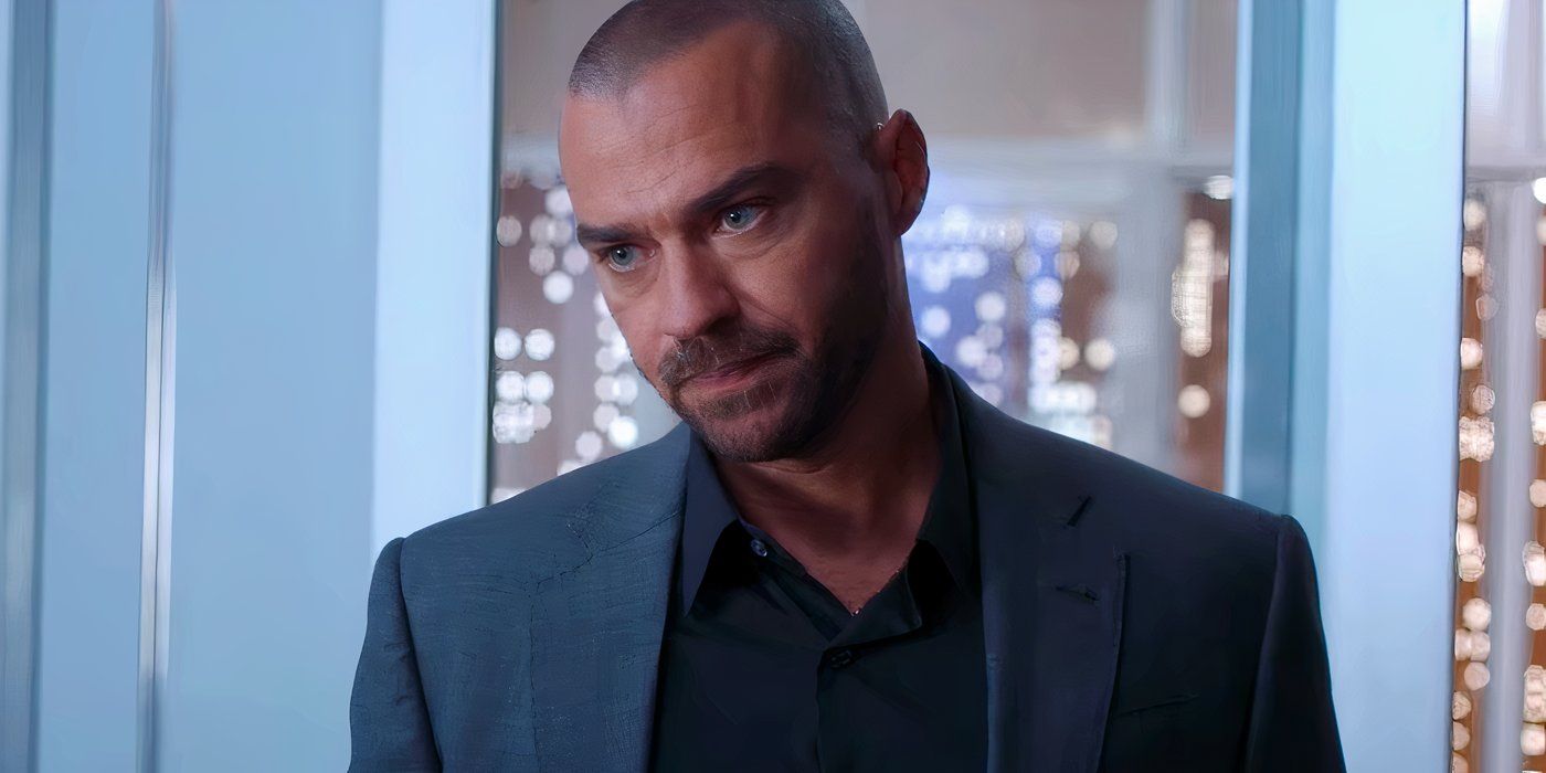 Un primo piano di Jesse Williams nei panni di Jackson Avery nella stagione 21 di Grey's Anatomy