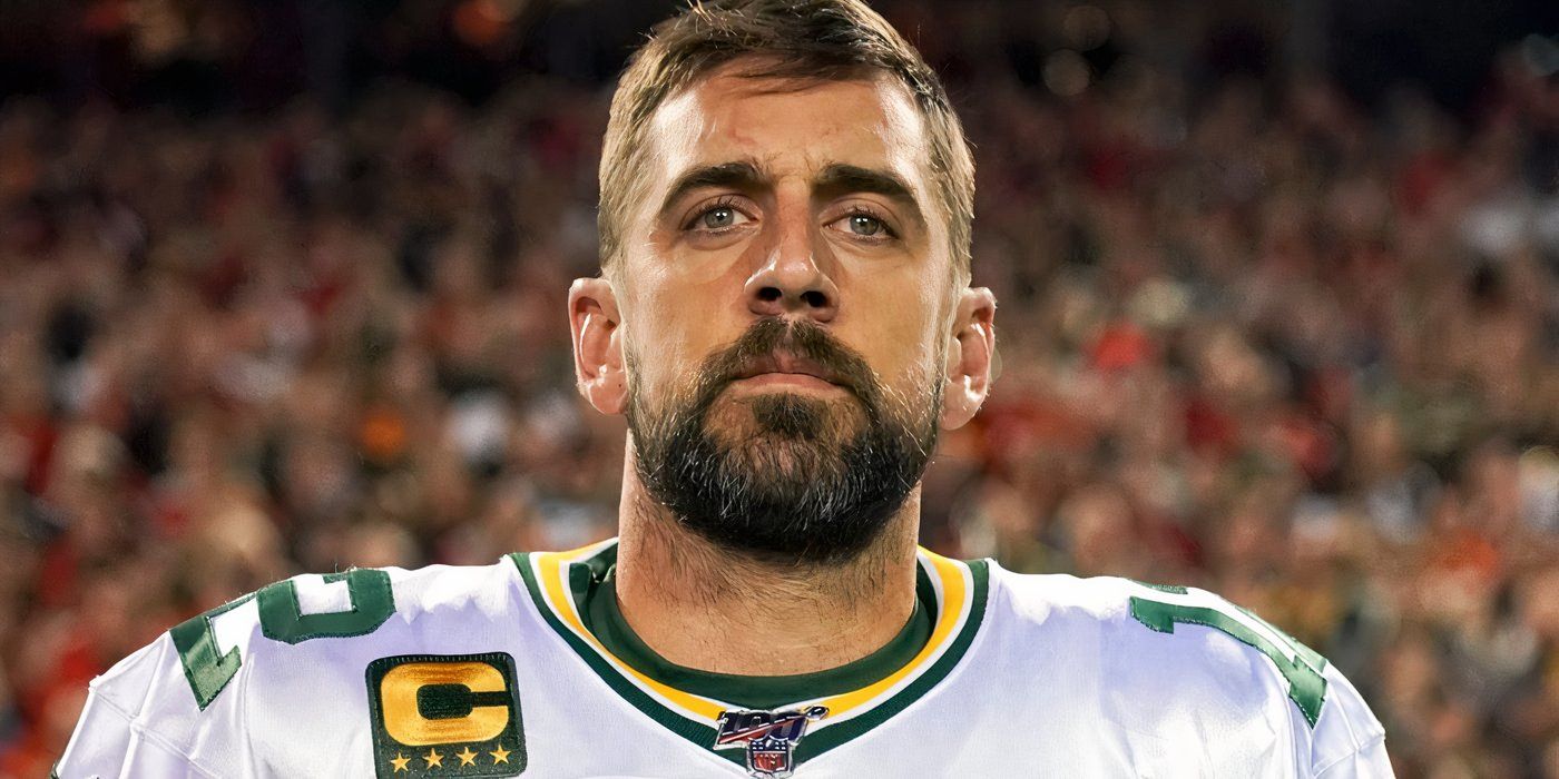 Aaron Rodgers during football game 