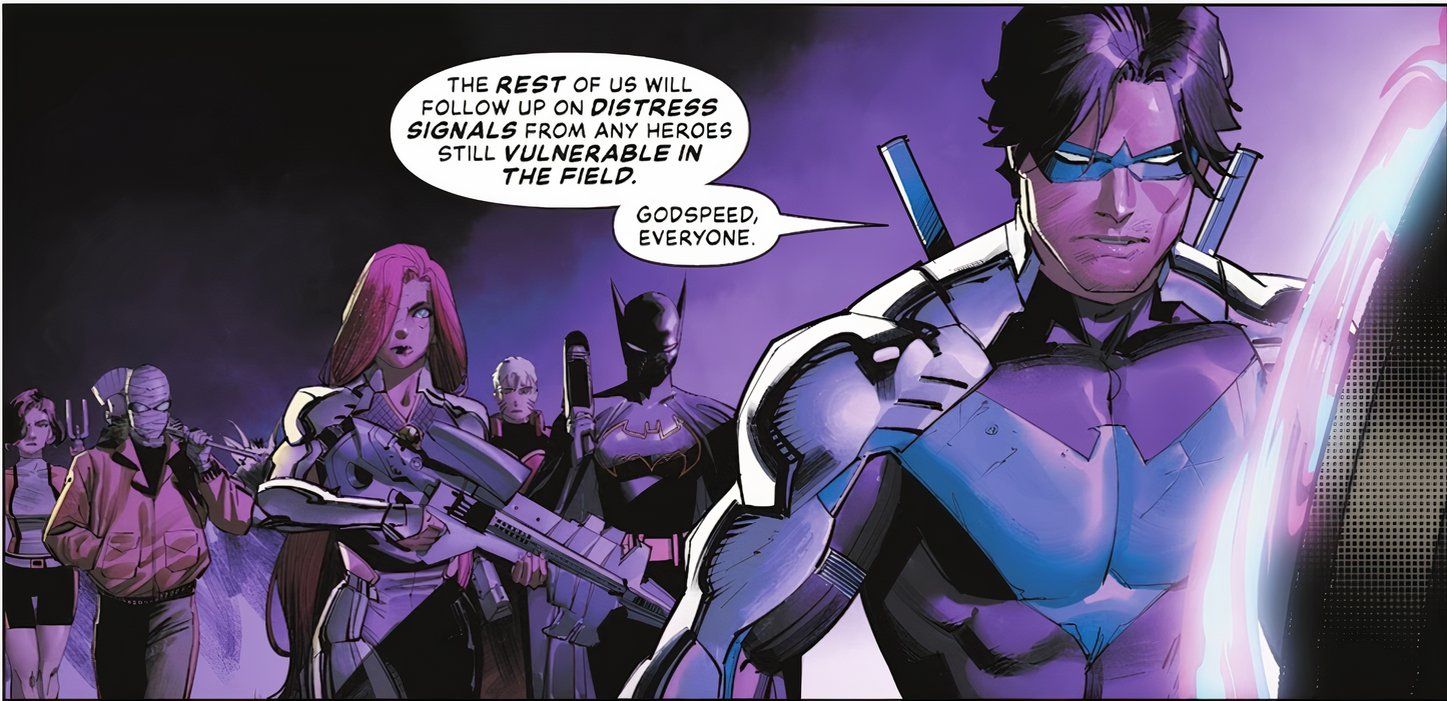 Poder absoluto #3 Nightwing Black Bat Starfire