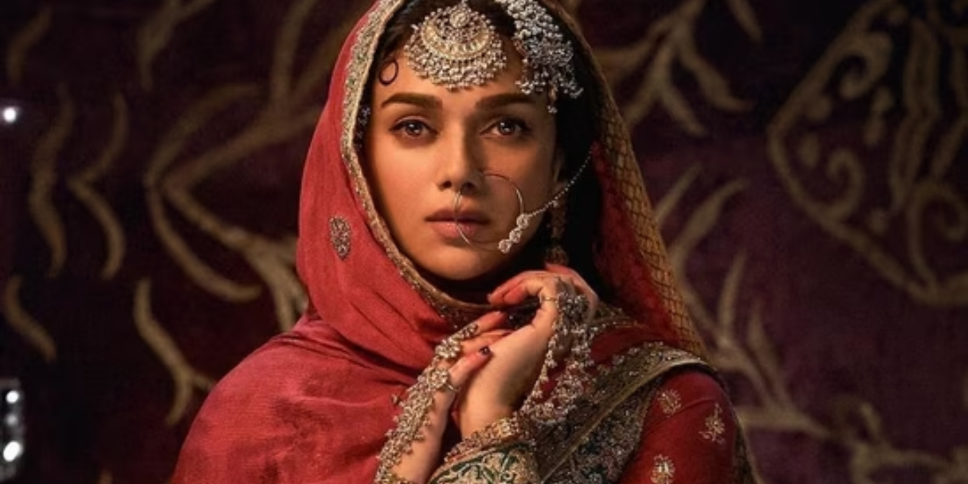 Aditi Rao Hydari no pôster de Heermandi: The Diamond Baazar.