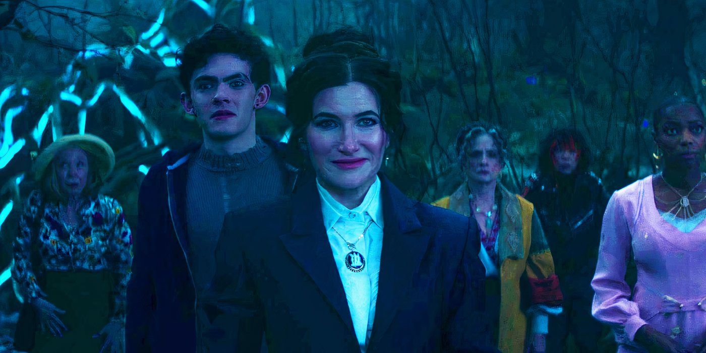 Agatha Harkness and her coven on the Witches' Road in Agatha All Along