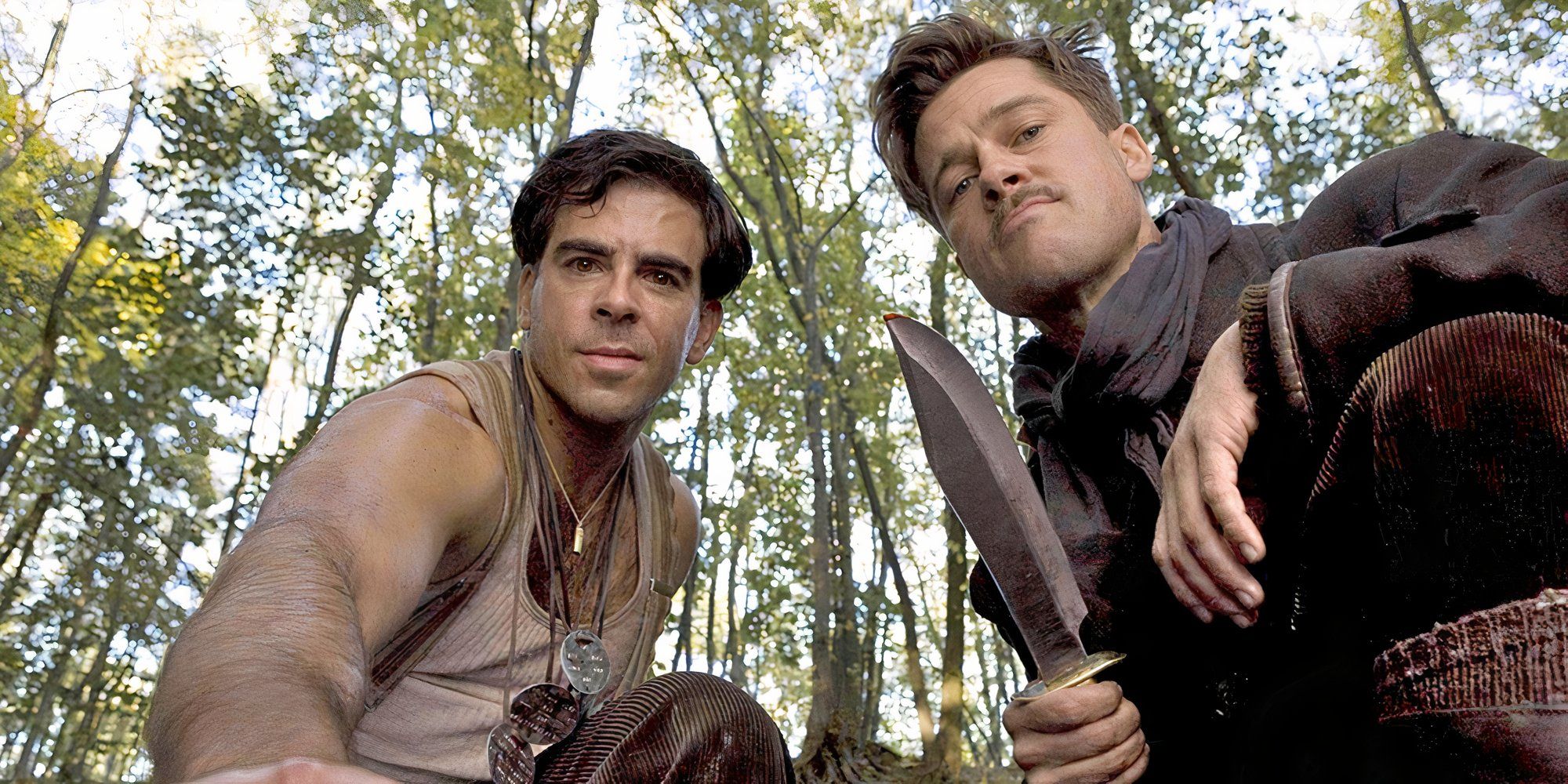 Aldo Raine (Brad Pitt) e Bear Jew (Eli Roth)