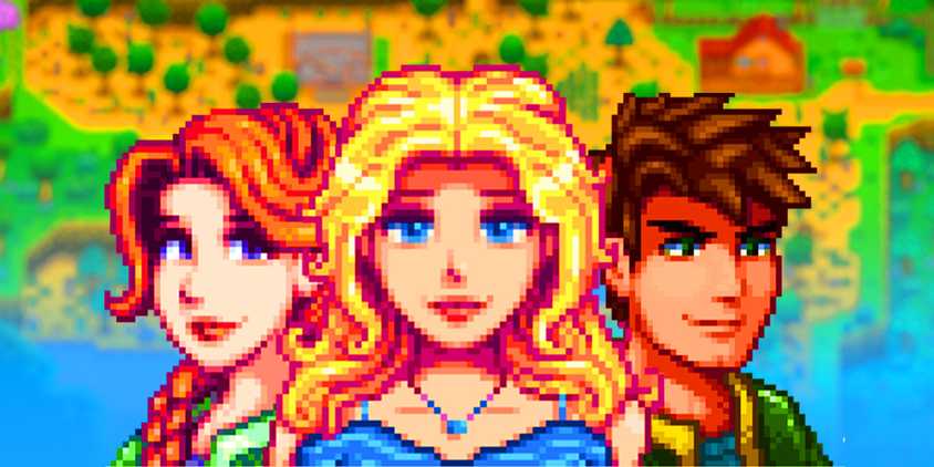 Alex, Leah, and Haley from Stardew Valley