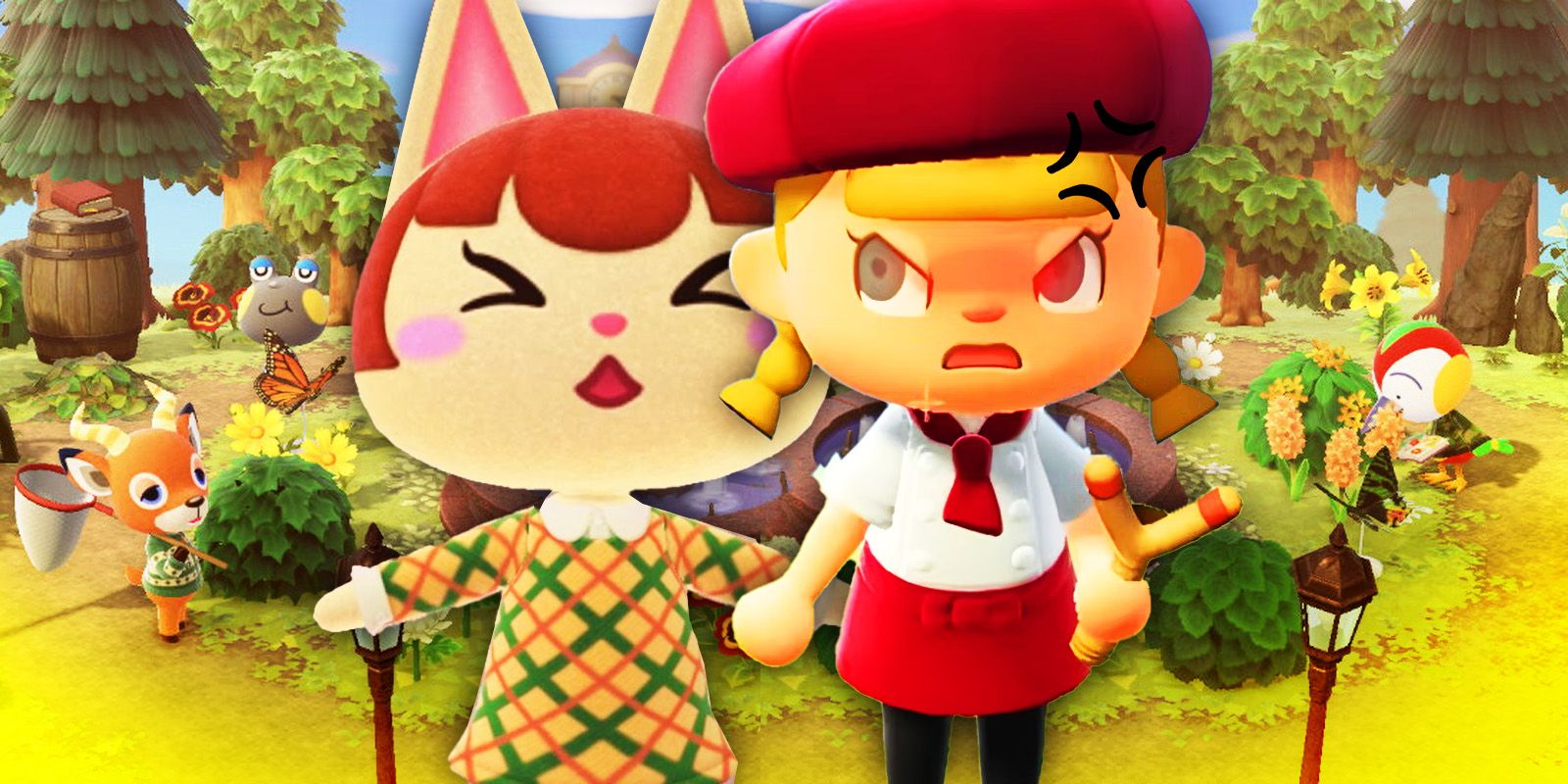 Personajes enojados de Animal Crossing con Animal Crossing Island of New Horizons