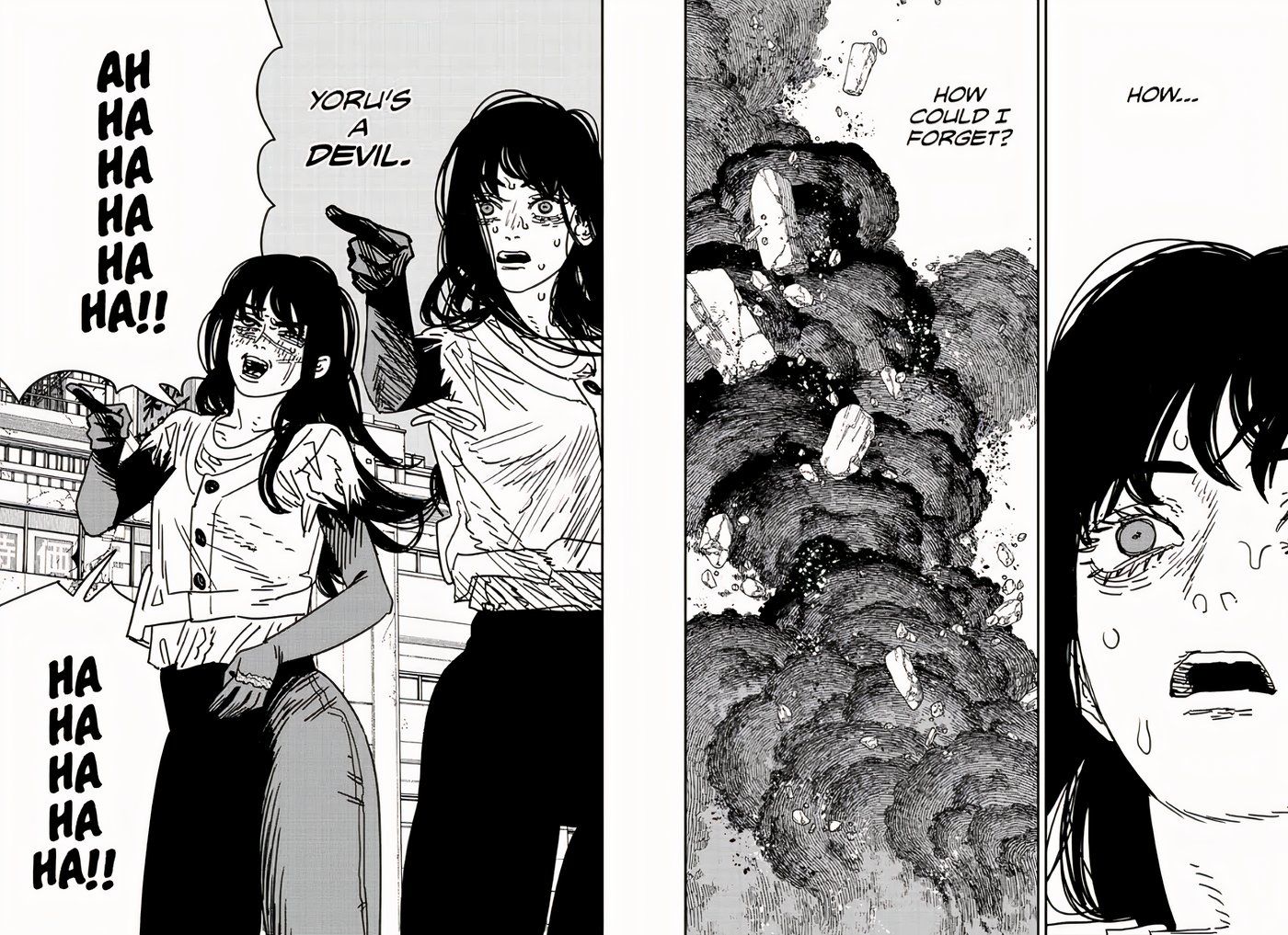 Asa lembra que Yoru é um demônio em Chainsaw Man capítulo 178