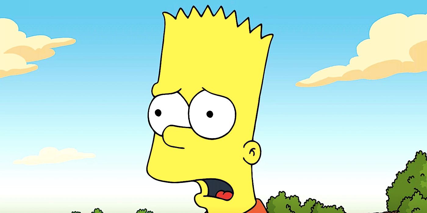 Bart looks horrified in The Simpsons season 36 episode 1