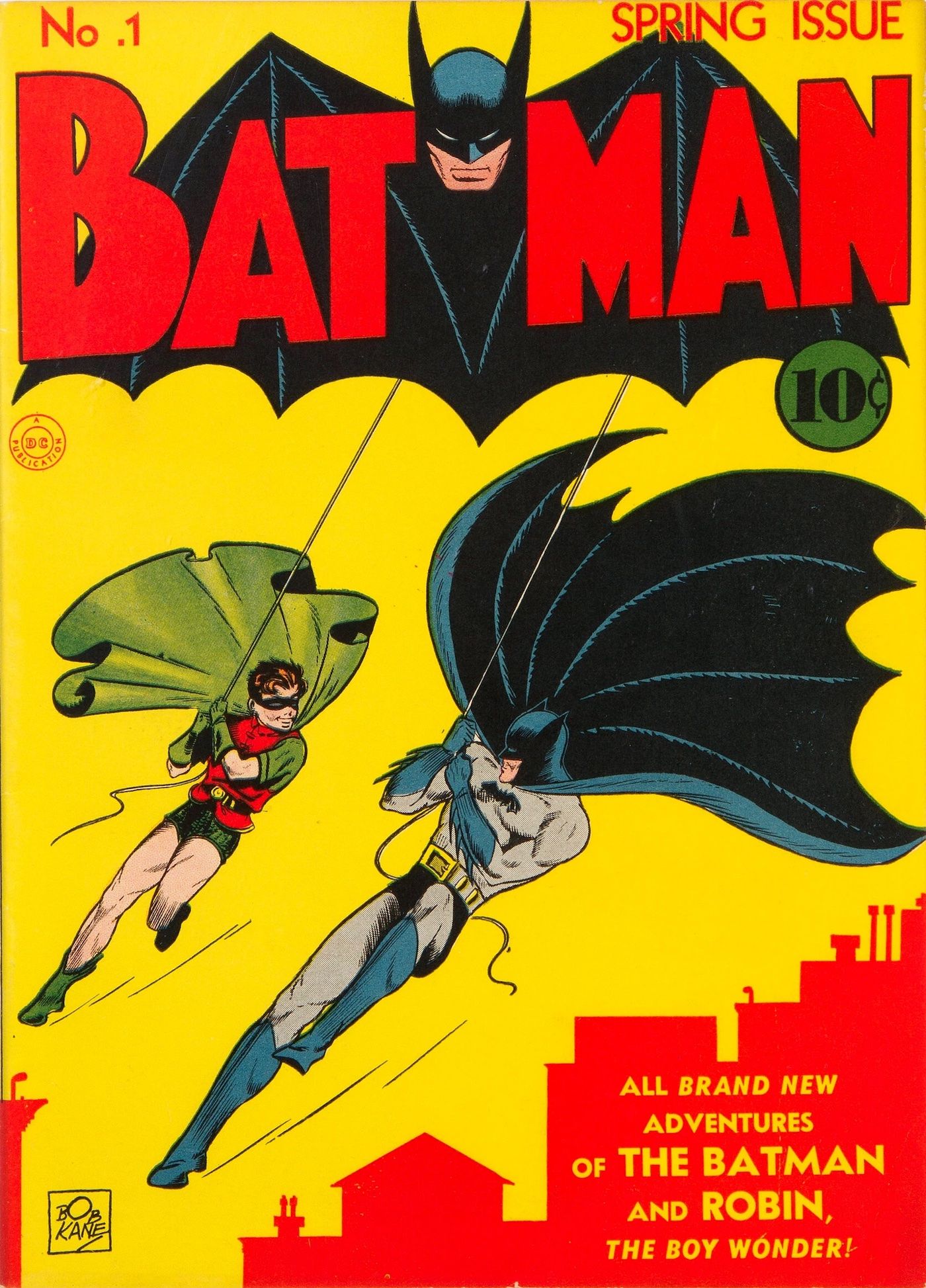 Copertina di Batman n. 1 del 1940