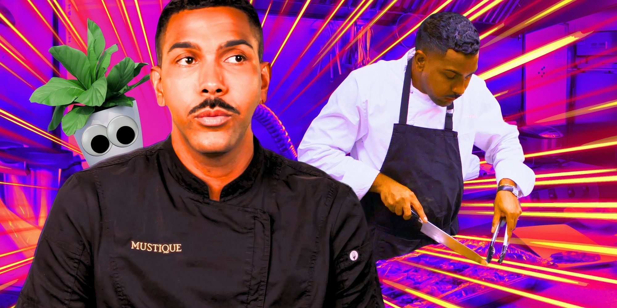 a montage of Chef Johnathan cooking