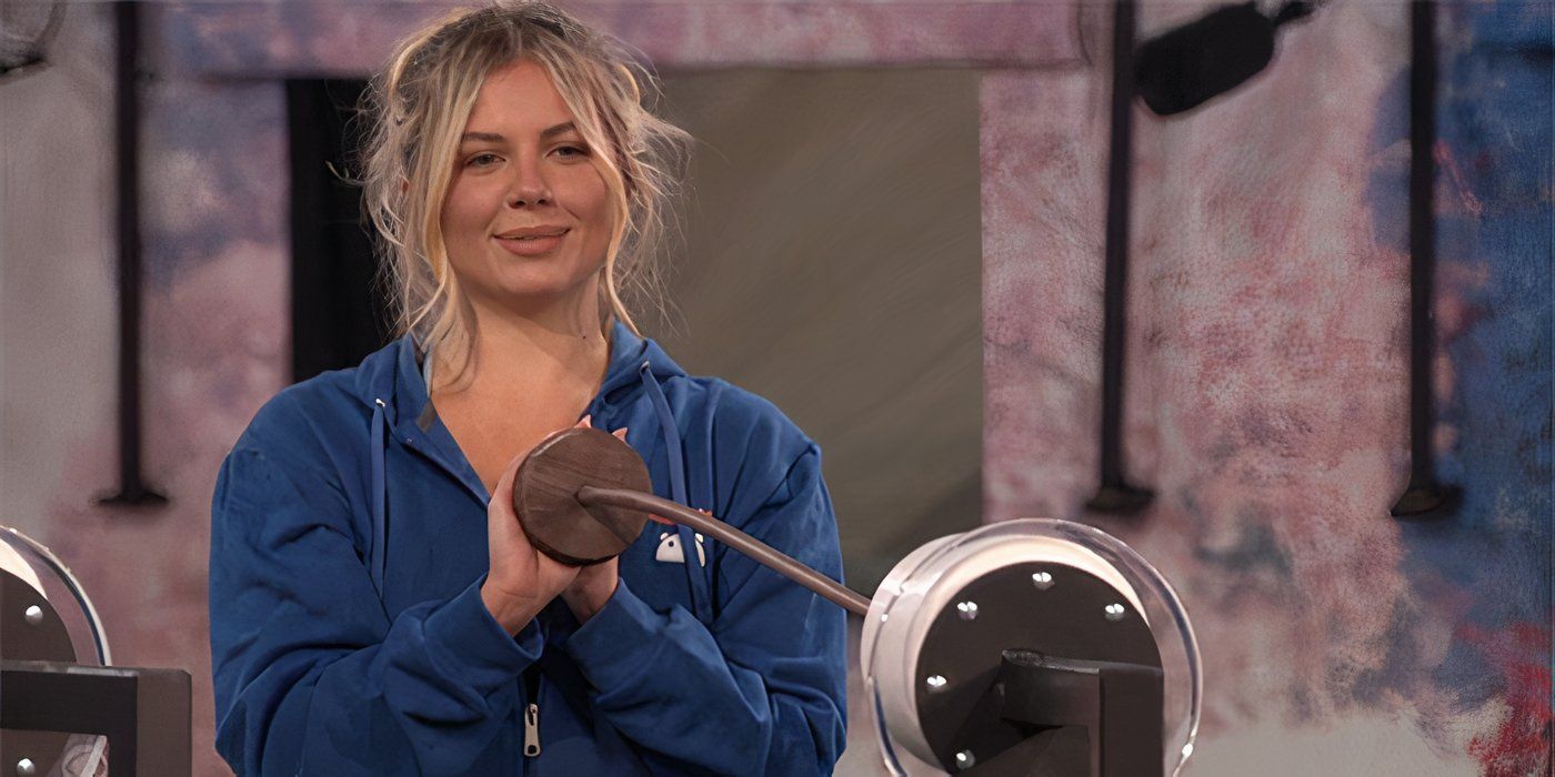 Big Brother 26 Houseguest Leah Peters plays in the Week 9 HOH Challenge