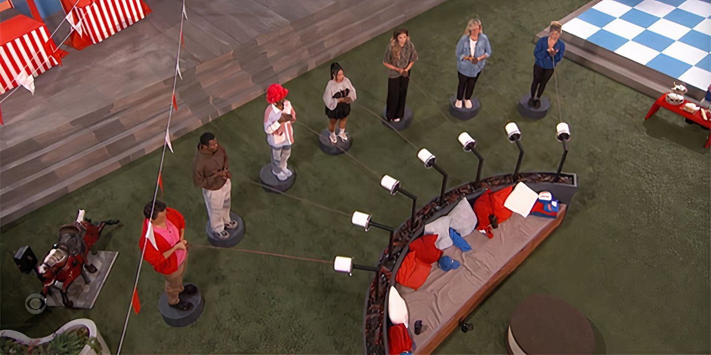 Big Brother 26 Jankie World HOH Competition Overhead Shot