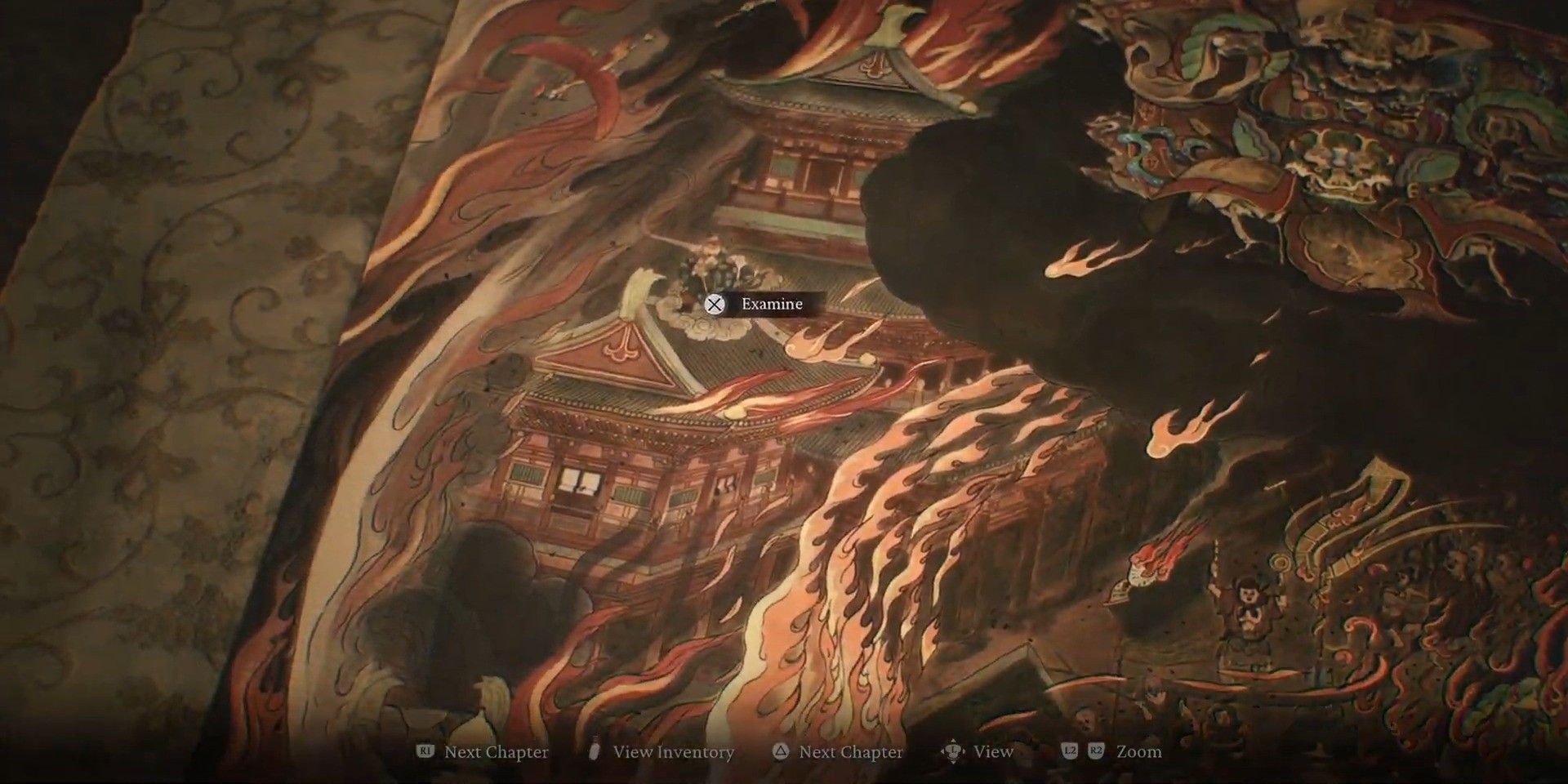 Um ponto de interesse revelado sobre o Guardião após ampliar a pintura em tela vista no final do Capítulo Um em Black Myth: Wukong.