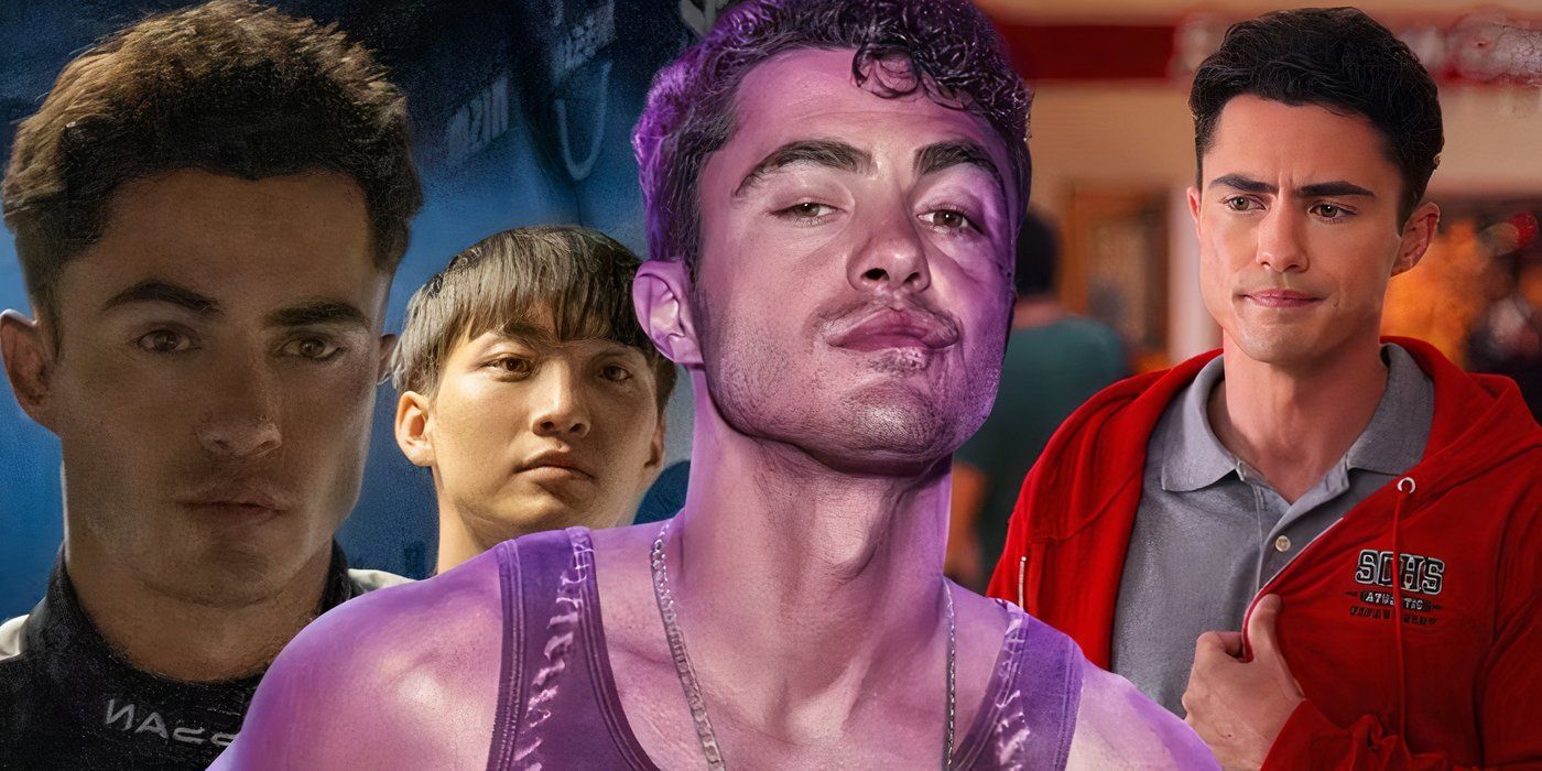 Blended image of Darren Barnet in various movies and TV shows