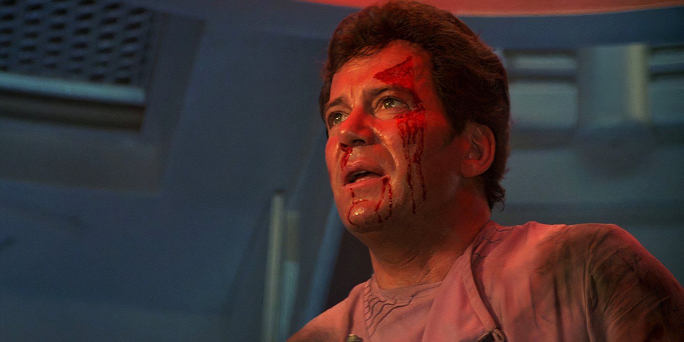 Bloody Admiral KIrk in Star Trek III