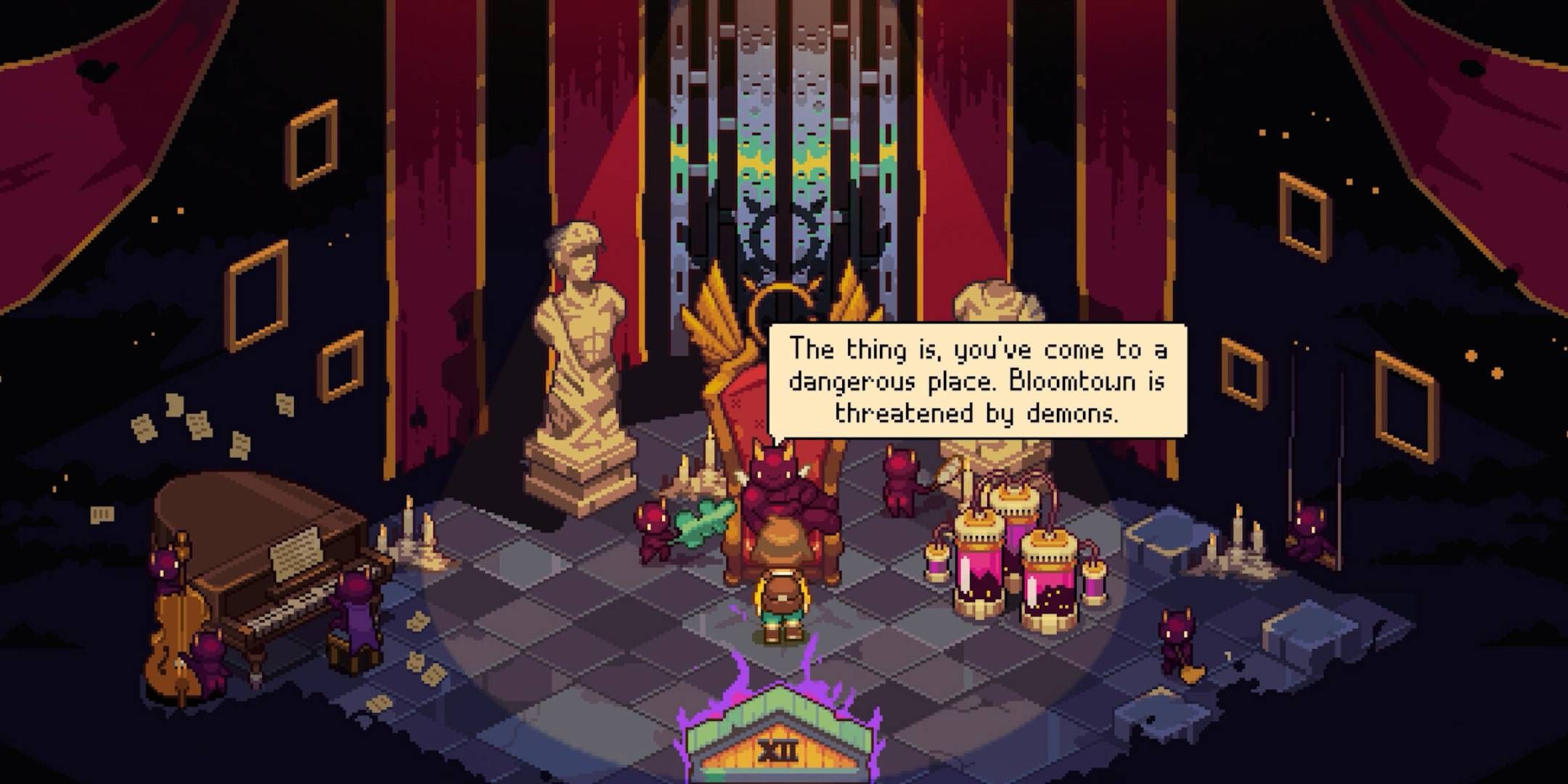 The player talking to Lucifer in Bloomtown: A Different Story.