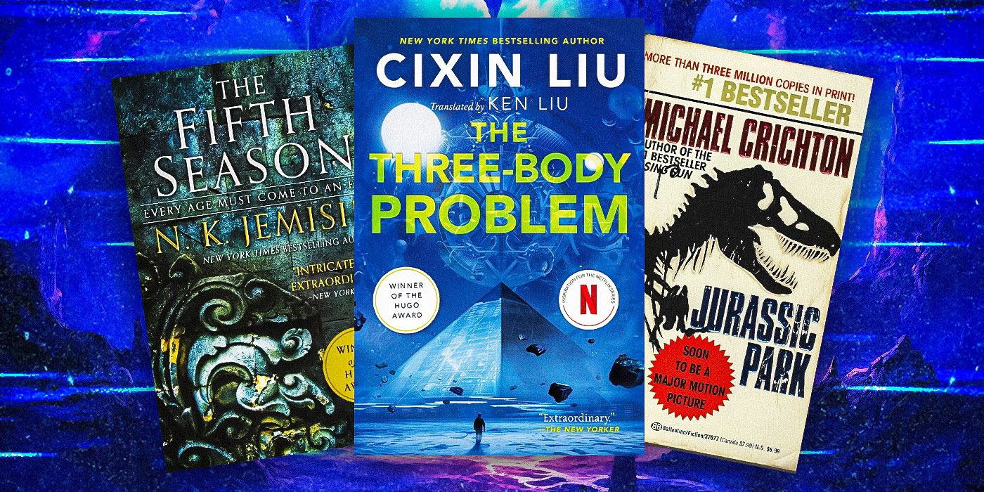 The Fifth Season By N.K. Jemisin, The Three-Body Problem By Cixin Liu, Jurassic Park By Michael Crichton