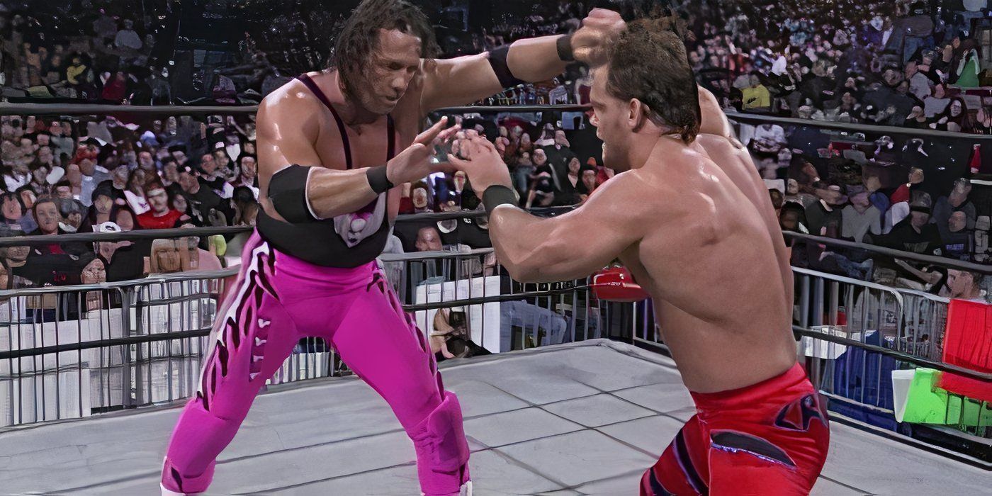 Bret Hart vs. Chris Benoit Owen Hart Tribute Match from WCW Nitro