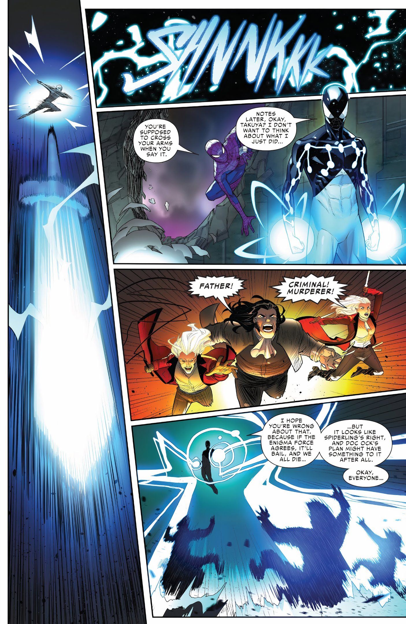 Miles Morales, as Captain Universe, unleashes the full extent of his incredible cosmic powers.