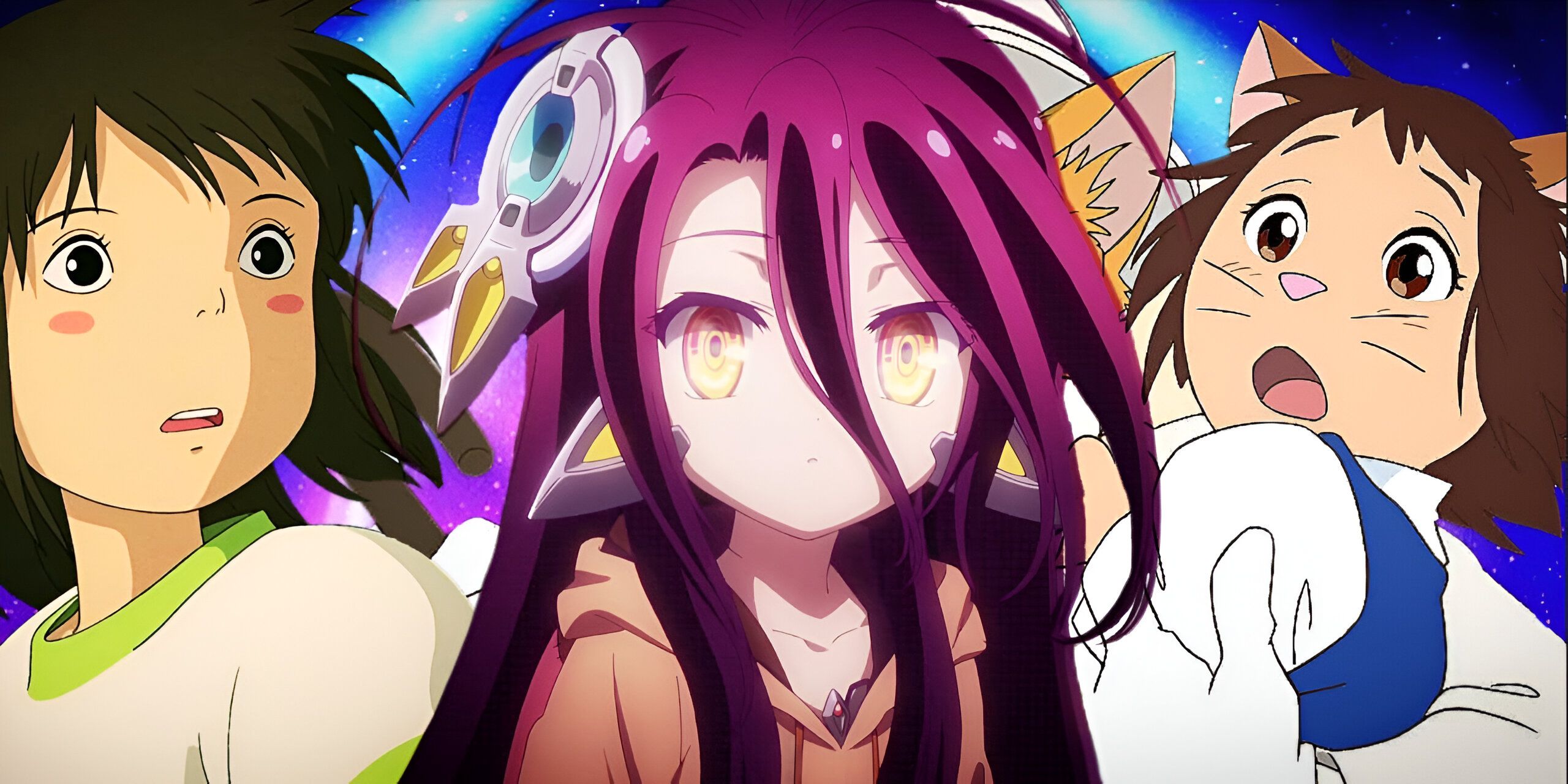 chihiro, schwi and haru characters from isekai movies