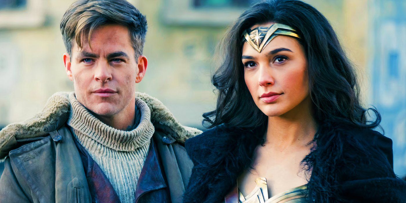 Chris Pine's Steve Trevor and Gal Gadot's Diana in 2017's Wonder Woman