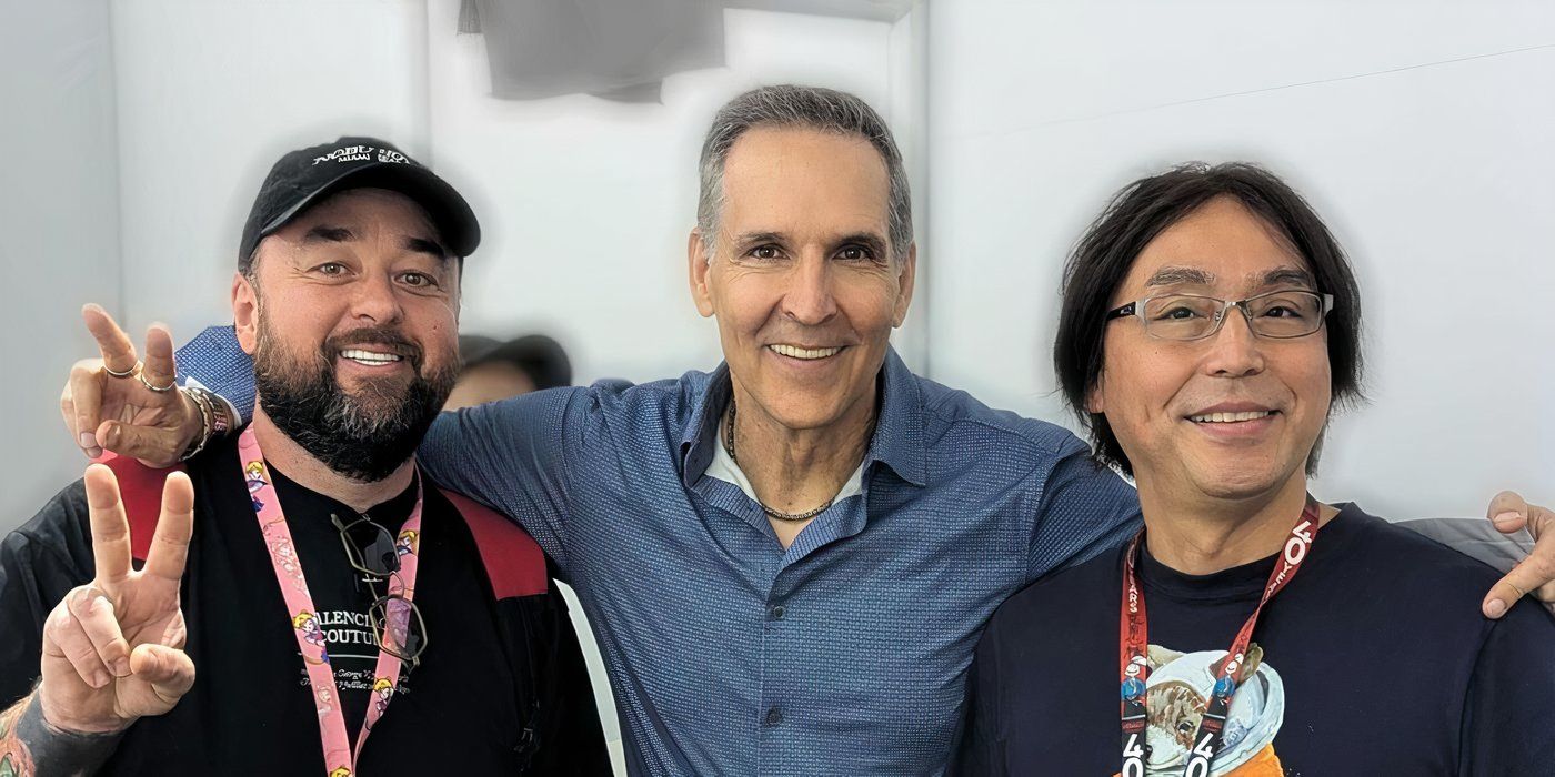 Chumlee At Comic-Con Standing with Todd McFarlane and Mitsuhiro Arita