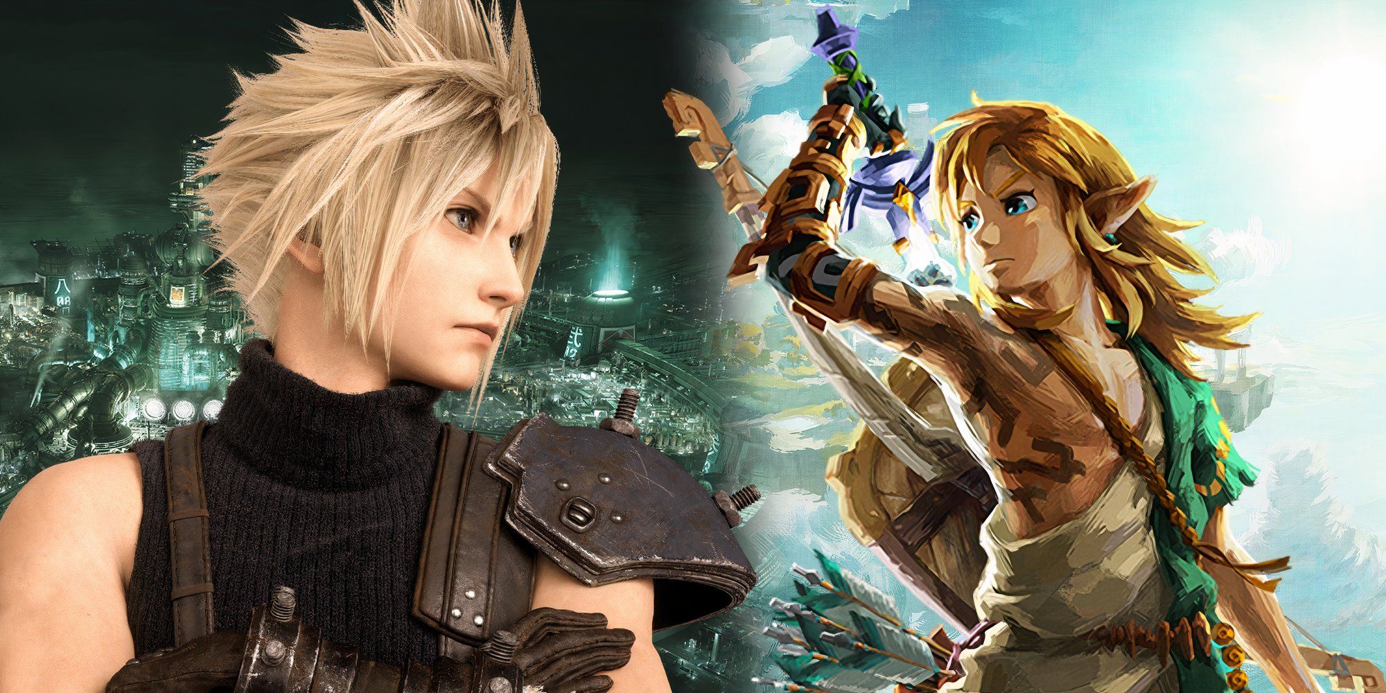 Zelda's Link & Final Fantasy's Cloud Make For Unexpected - But Perfect - Cosplay Crossover