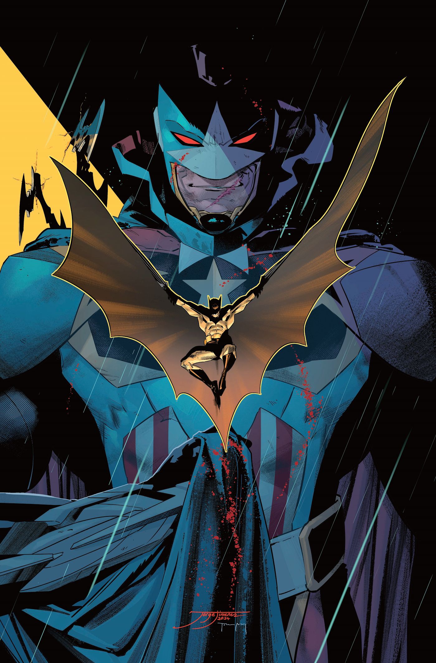 Commander Star na arte da capa em quadrinhos do Batman 157 por Jimenez