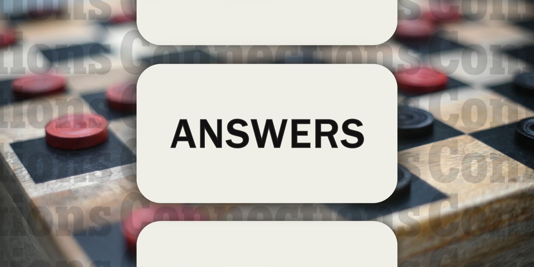 Checkers in Connections Answers September 10