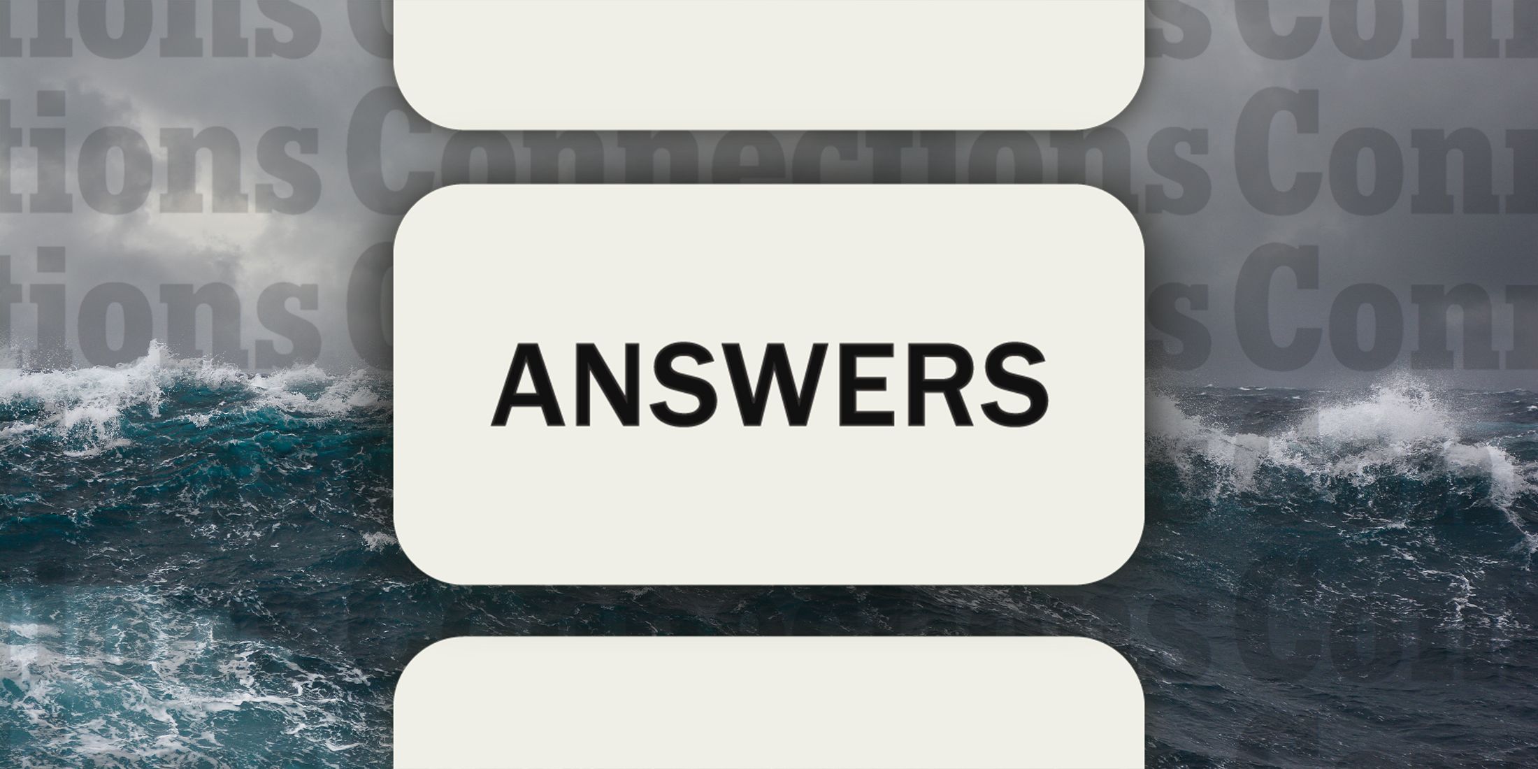 The sea in Connections Answers September 15