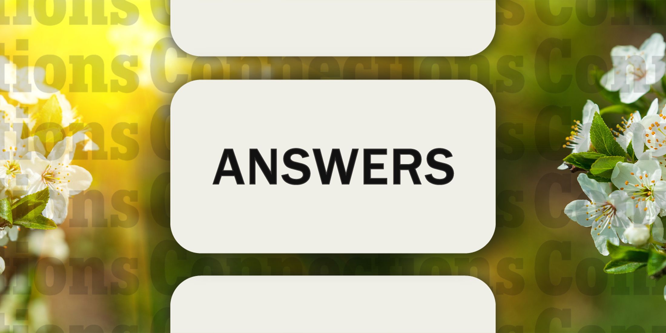 Blossoms in Connections Answers September 9