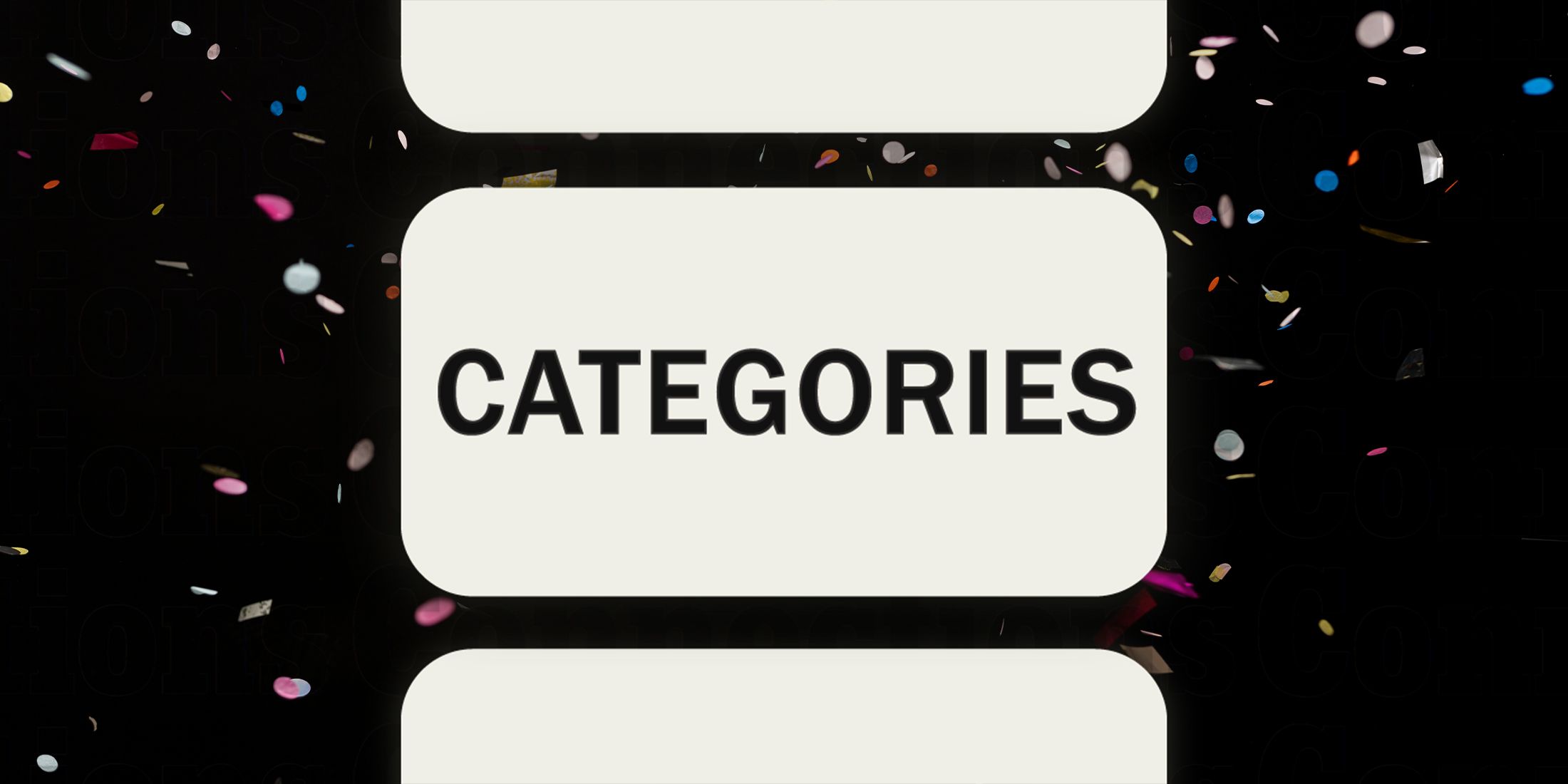 conFETTI IN Connections Categories September 24th