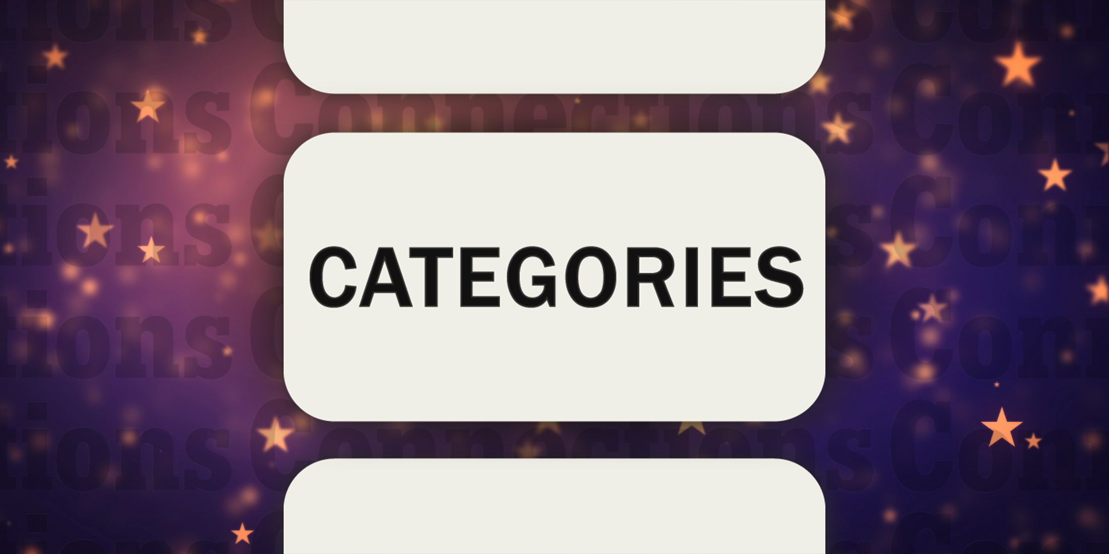 Stars in Connections Categories September 4